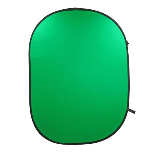 Chroma Key Green & Blue Double-Sided Nylon Pop-Up Backdrop with Stand & Peg Kit (1.5x2.1M) - Perfect for Photography, Video Streaming, and Virtual Backgrounds