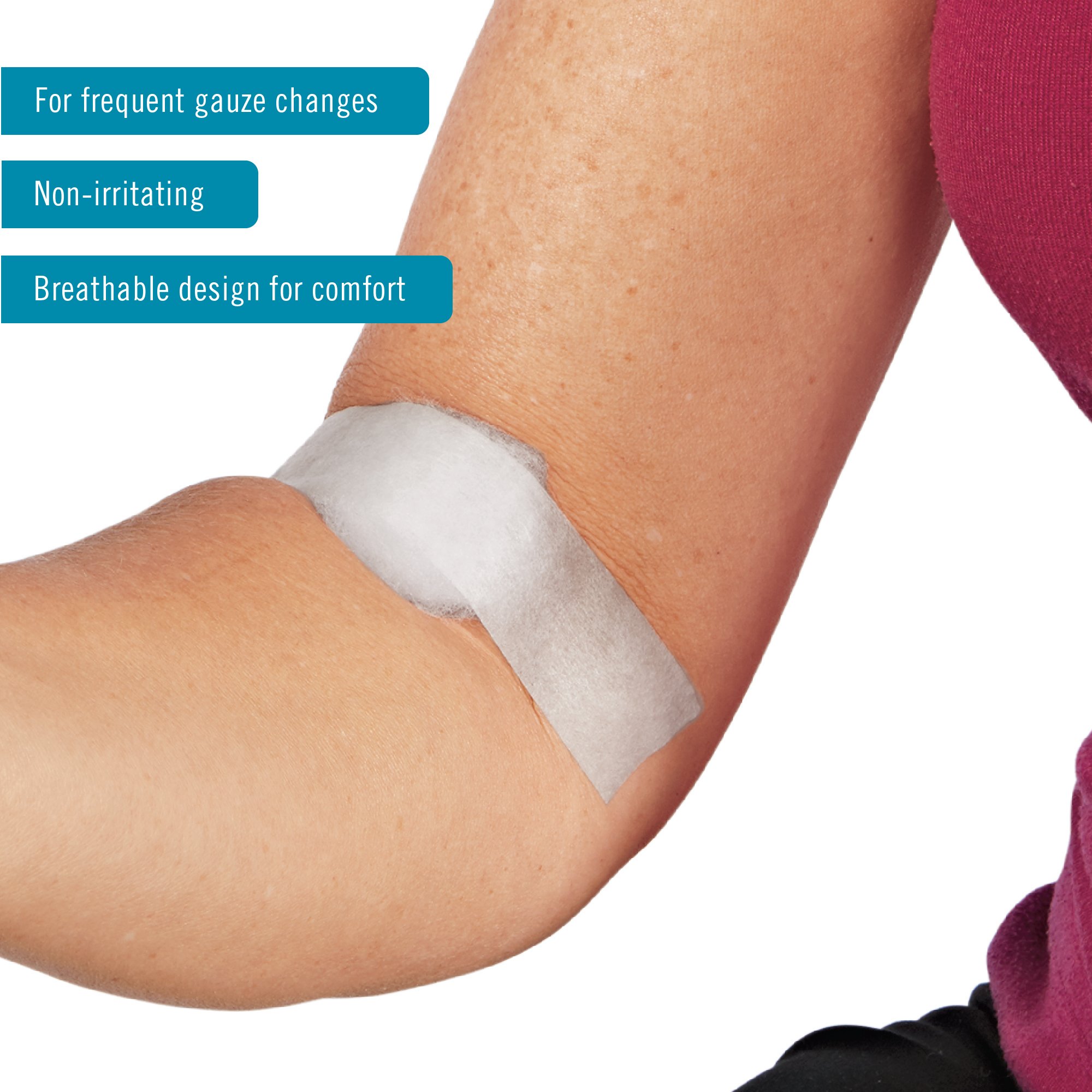 Nexcare Gentle Paper First Aid Tape - Hypoallergenic Medical Tape for Wound Care | Easy Tear & Pain-Free Removal | Ideal for Frequent Bandage Changes (1 Roll) | Perfect for First Aid Kits, Home & Hospital Use