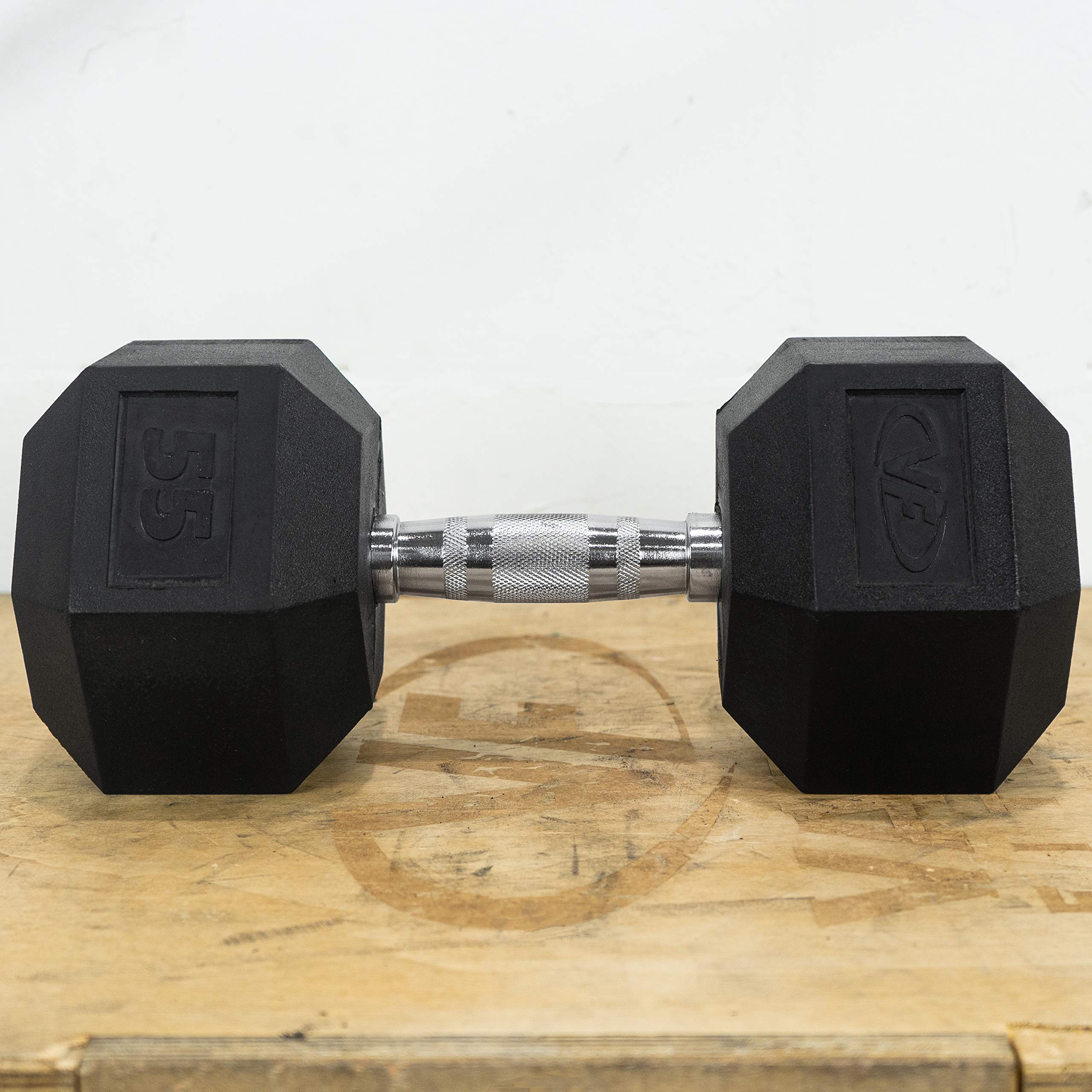 Valor Fitness Rubber Hex Dumbbell Set - Adjustable Free Weights for Home Gym, Strength Training & CrossFit | Perfect for Weight Lifting, Muscle Building & Full Body Workouts at Home or Commercial Gym