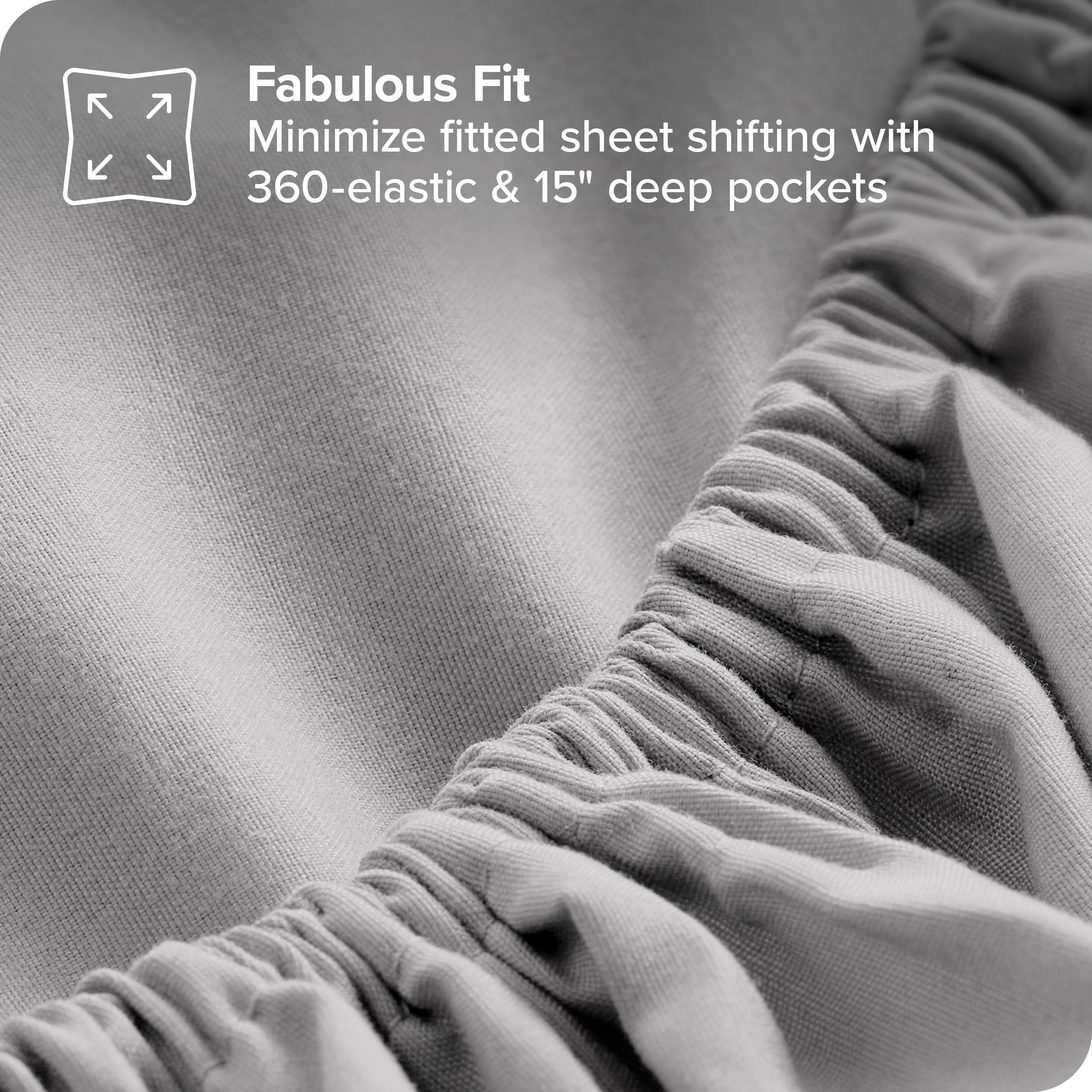 Bare Home Reversible Down Alternative Comforter & Sheet Set - Full Size Bedding - Soft Light Grey/Grey - All Season Bed-in-a-Bag - Perfect for Guest Rooms, Dorms & Cozy Bedrooms