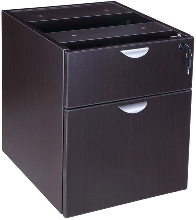 Boss 2 Hanging Pedestal 3/4 Box File Organizer - Heavy Duty Metal Office Storage Solution for Files, Folders & Documents - Perfect for Home Office, Workplace & Commercial Use [N108]