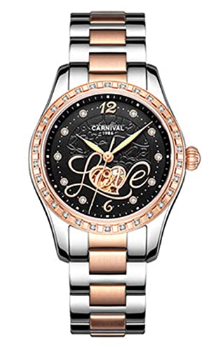 Rose Gold Black heart
