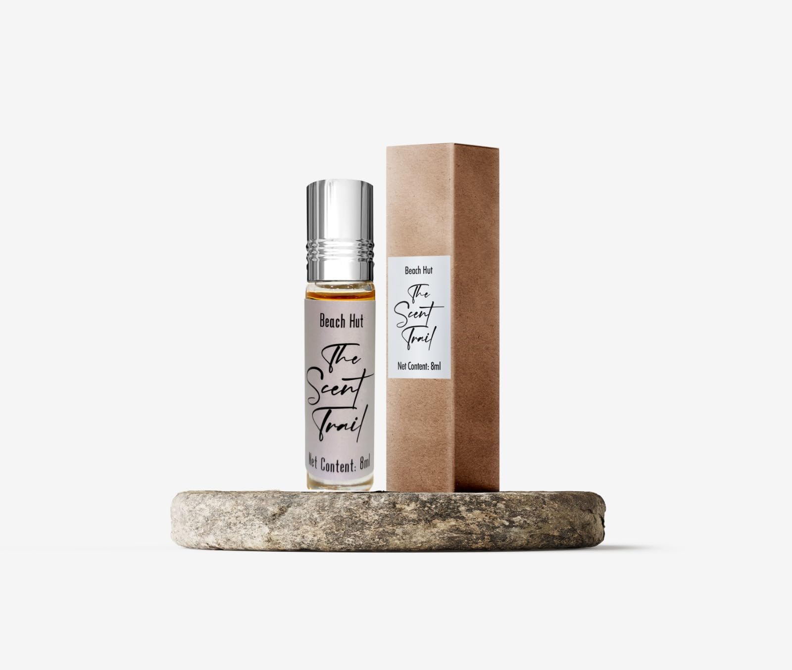 **The Scent Trail Beach Hut Man Perfume Oil – Long-Lasting Fragrance for Men, Tropical & Woody Notes – Perfect for Beach Vacations, Summer Outings & Date Nights**