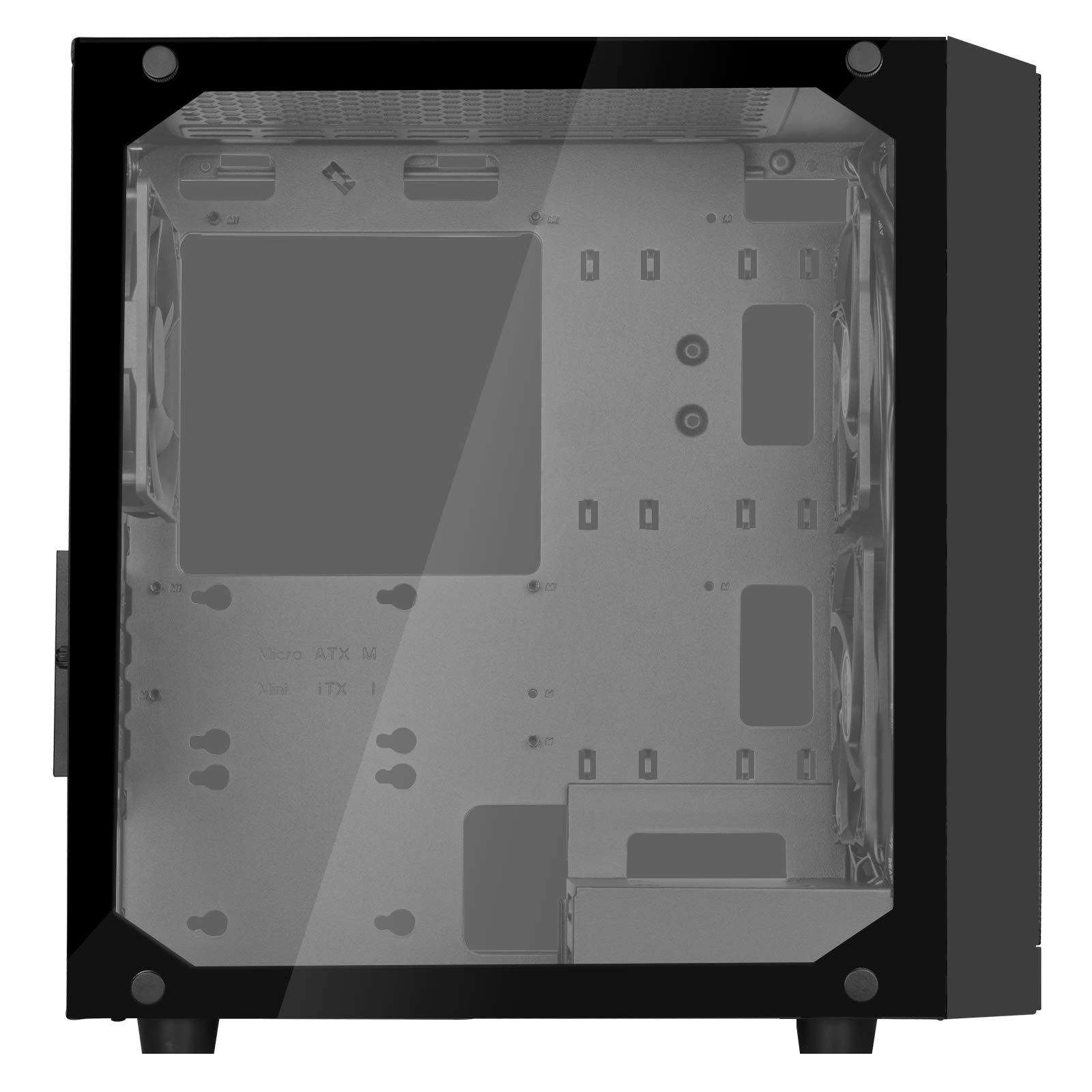 SilverStone Technology PS15 PRO Micro-ATX PC Case - Compact Tower Chassis with Excellent Airflow & Cooling Performance, Tempered Glass Side Panel (SST-PS15B-PRO) - Perfect for Gaming Rigs, Home Office & Small Form Factor Builds