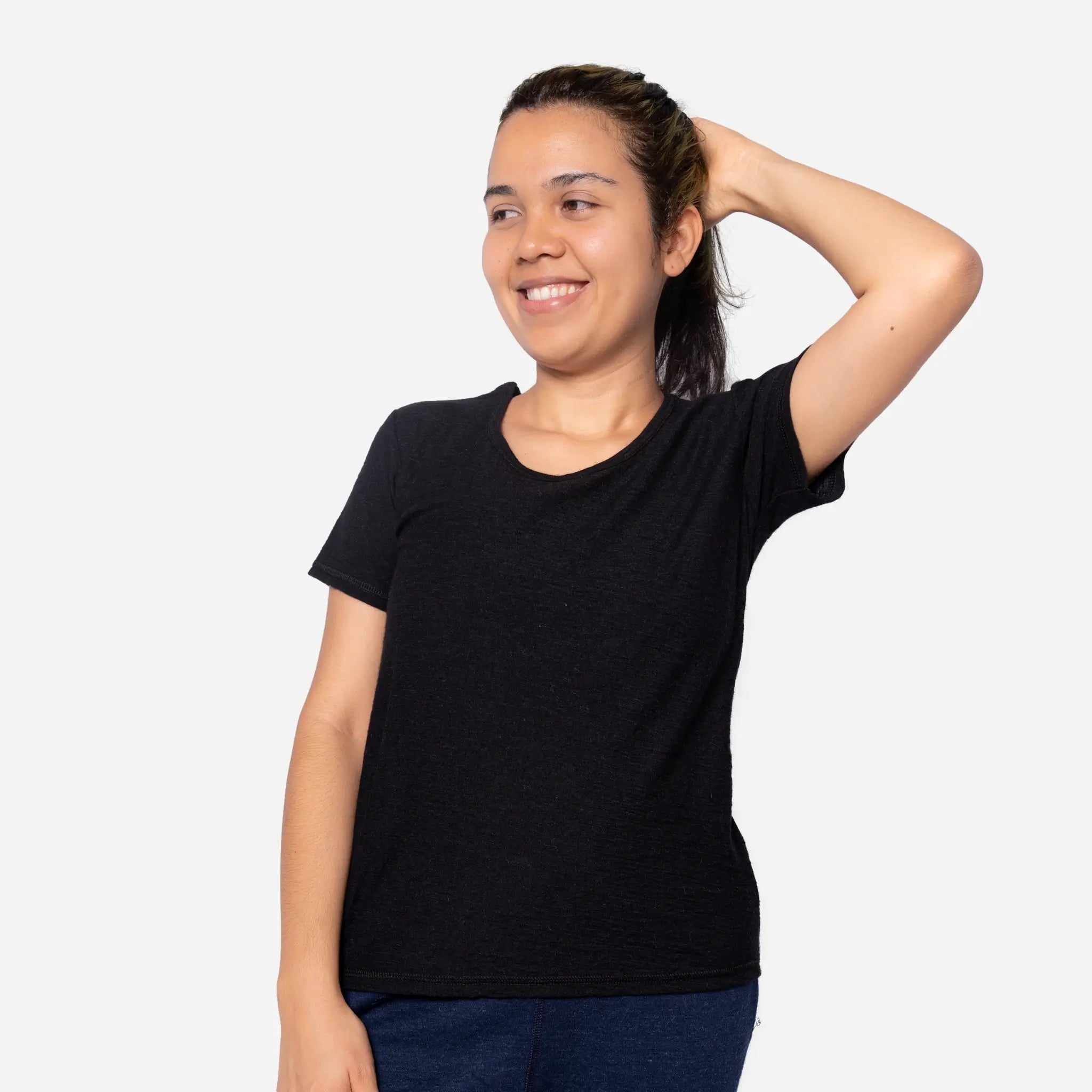 Women's Alpaca Wool Hiking T-Shirt - 160 Ultralight & Relaxed Fit for Outdoor Adventures & Travel