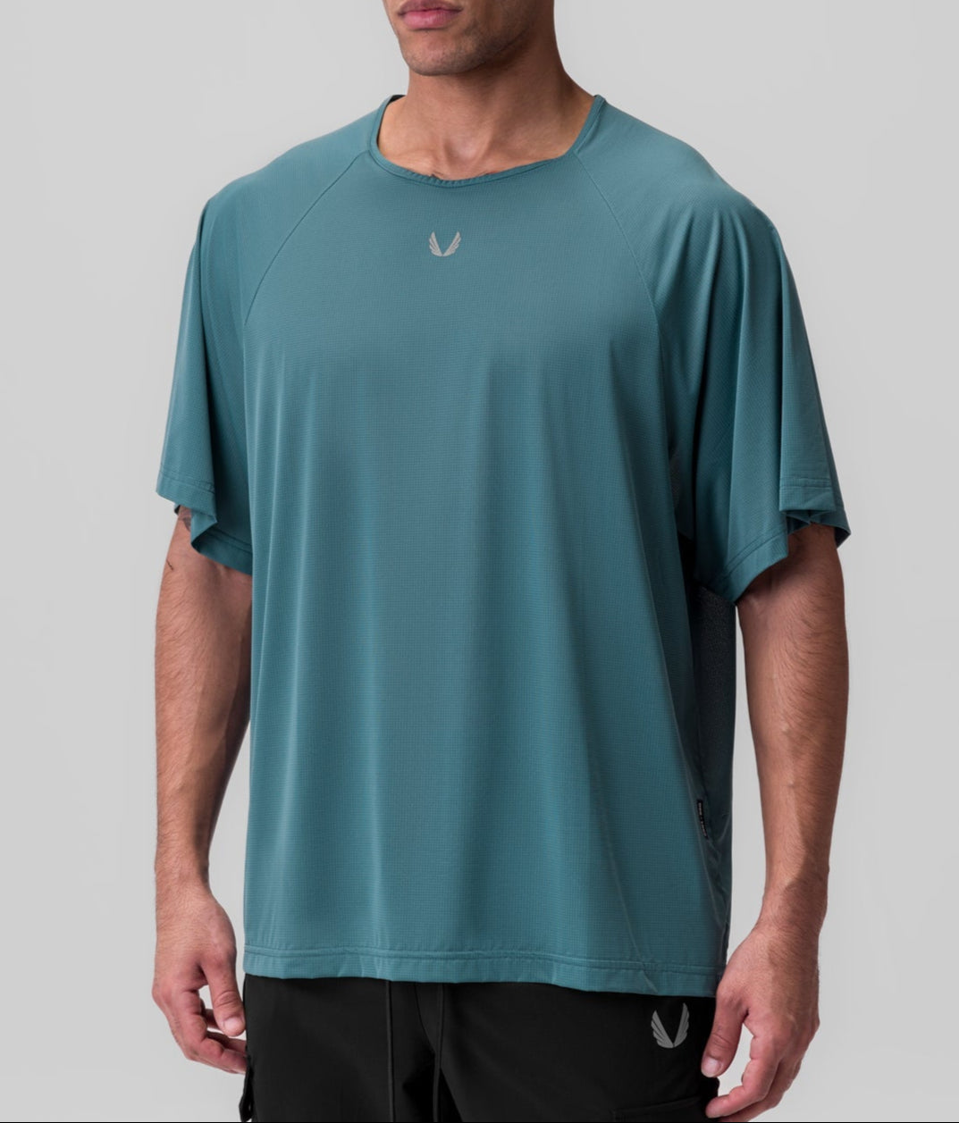 ASRV Air Mesh Ice Oversized T-Shirt for Men - Breathable & Lightweight Summer Tee - Gym, Running & Outdoor Activities