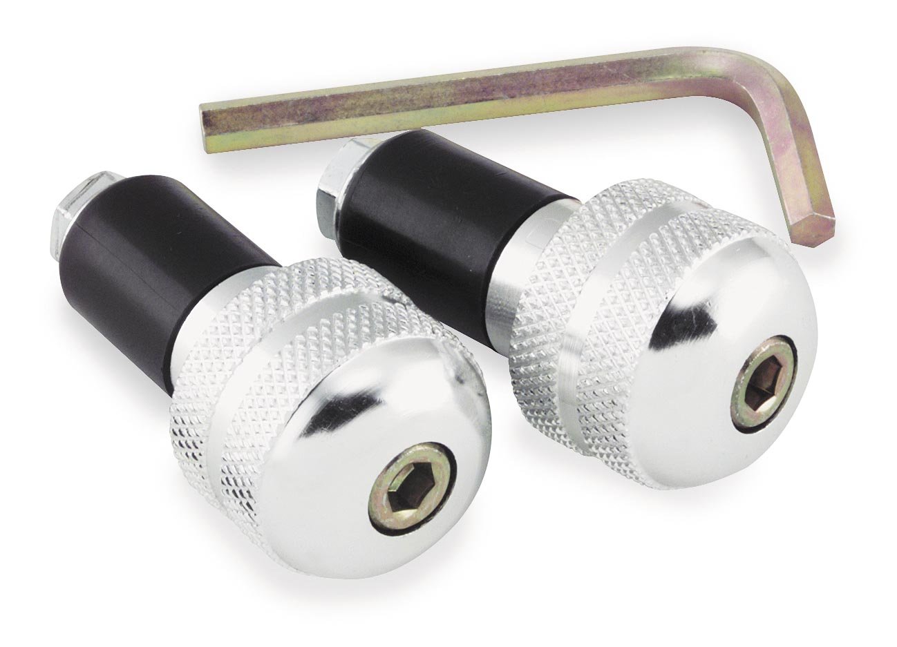 BikeMaster Anti-Vibration Handlebar Ends - Silver | Reduce Hand Fatigue for Mountain & Road Bikes | Perfect for Long Rides & Off-Road Cycling