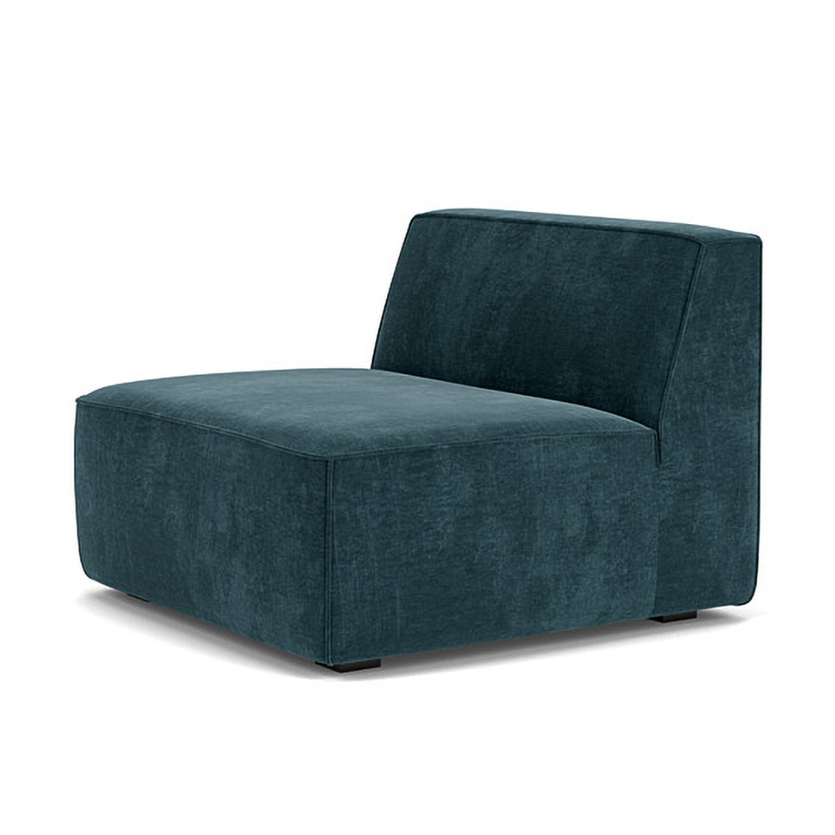 Modern Dane Fabric 1-Seater Modular Armless Sofa - Perfect for Small Spaces, Apartments & Contemporary Living Rooms