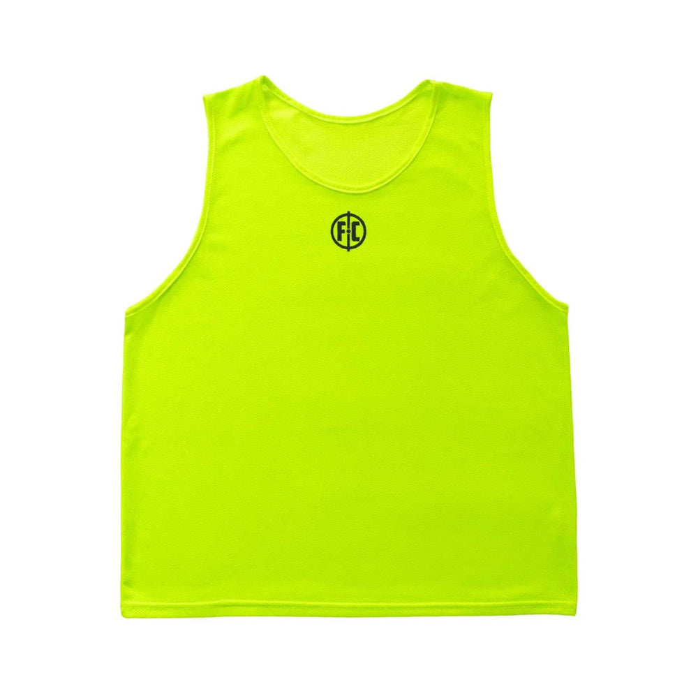 FC Mesh Training Bib II - First Kicks Soccer Jersey (Yellow) - Perfect for Youth Soccer Practice & Games