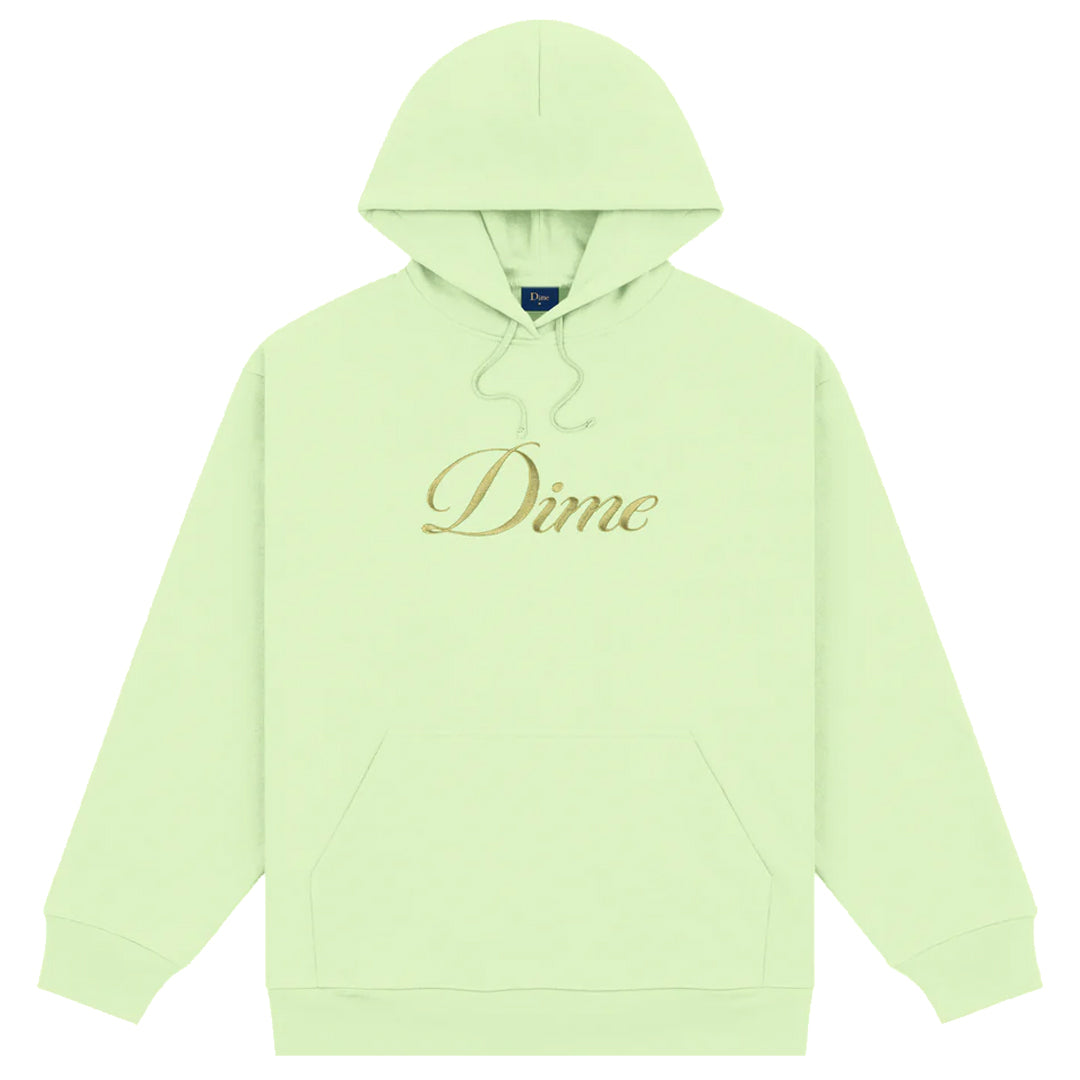 Cursive Logo Hoodie - Sage Green Pullover for Men & Women | Cozy Casual Wear for Fall & Winter