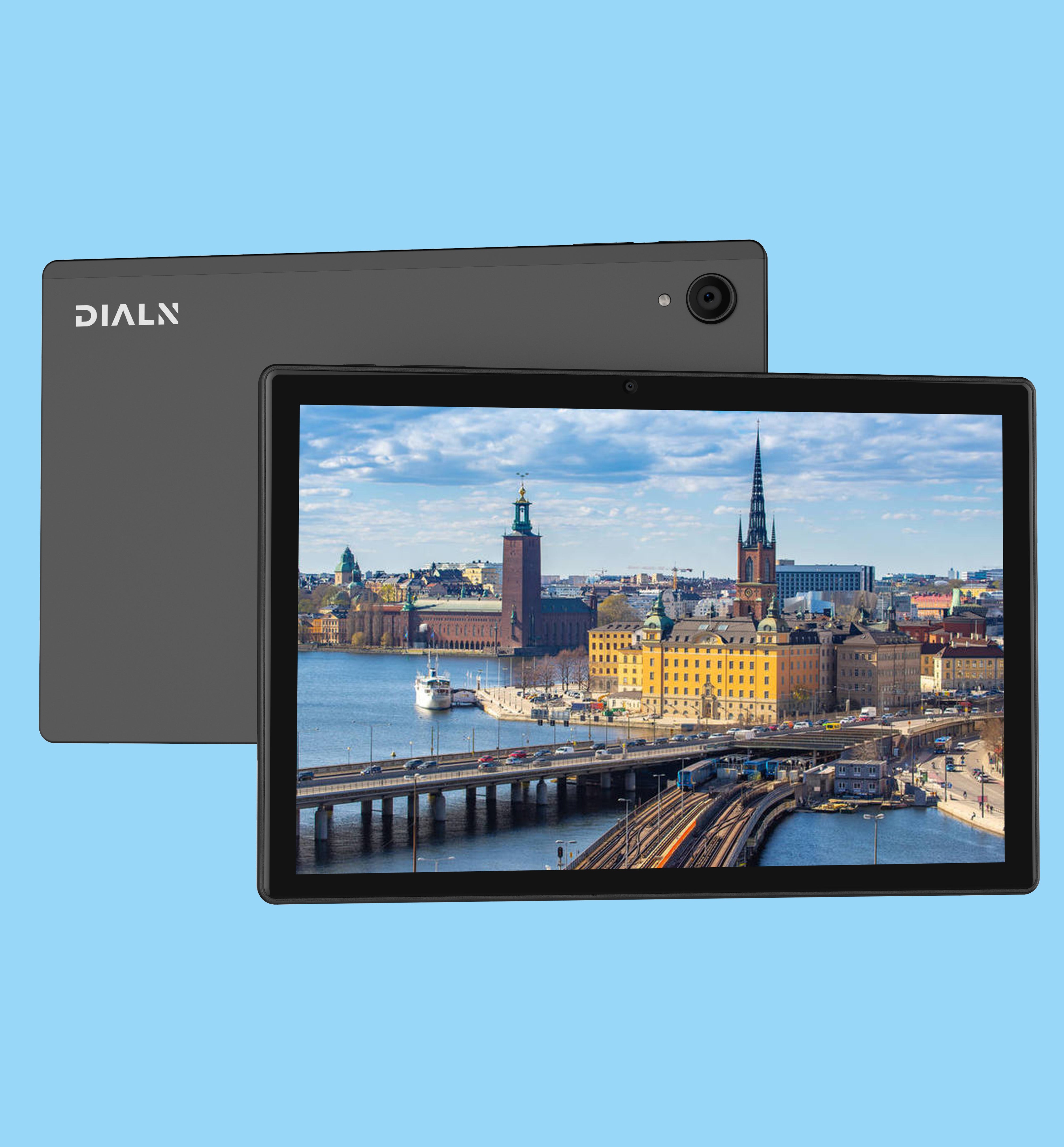 DIALN S10 4G LTE Android Tablet - 10.1 Inch HD Display, 64GB Storage, Dual SIM, GPS - Perfect for Work, Travel & Entertainment