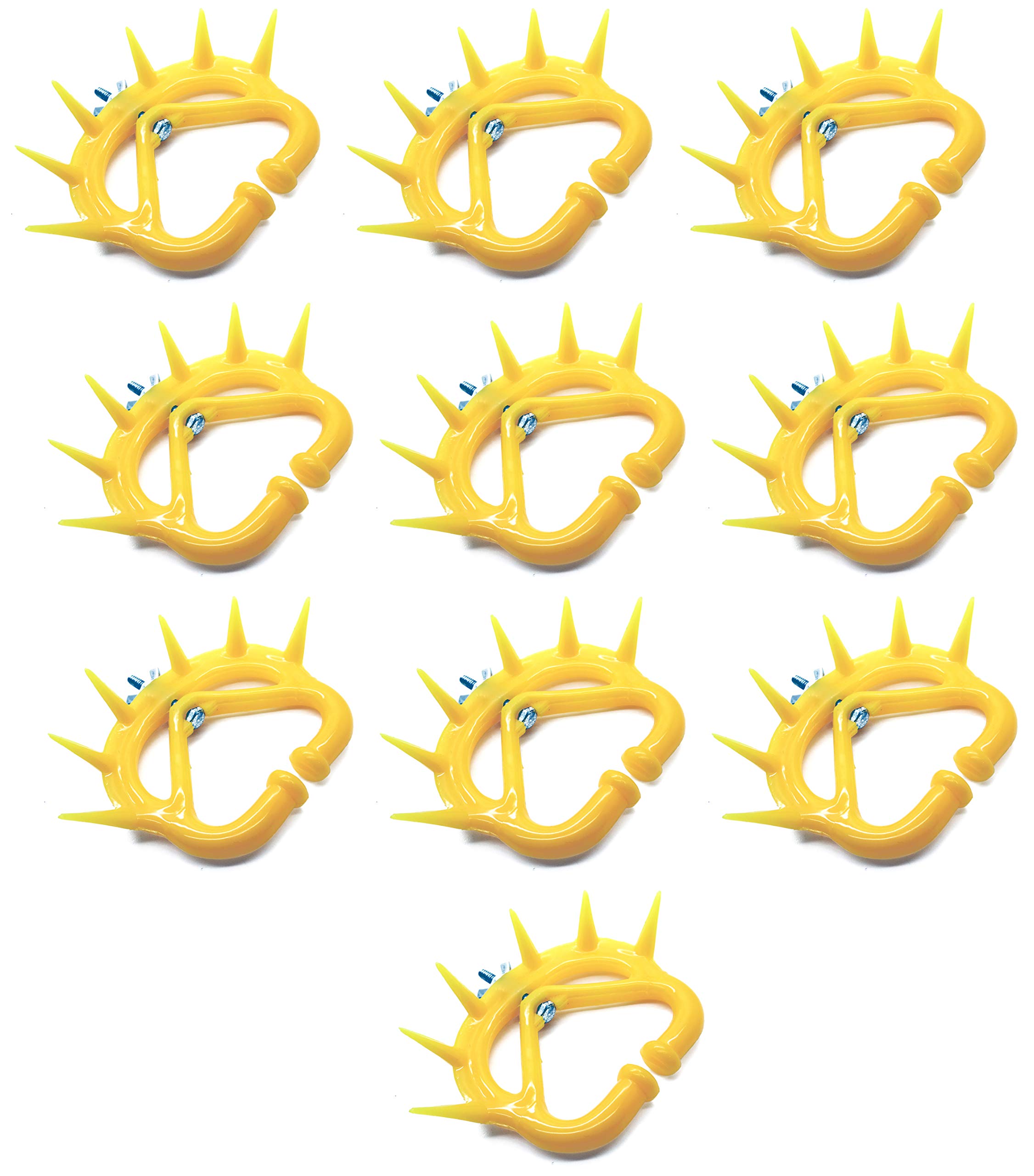 10 Pack Cattle Nose Rings - Durable Plastic Calf Weaner for Milk Sucking Prevention | Comfortable Nose Thorn for Cow & Livestock | Ideal for Dairy Farms & Animal Training