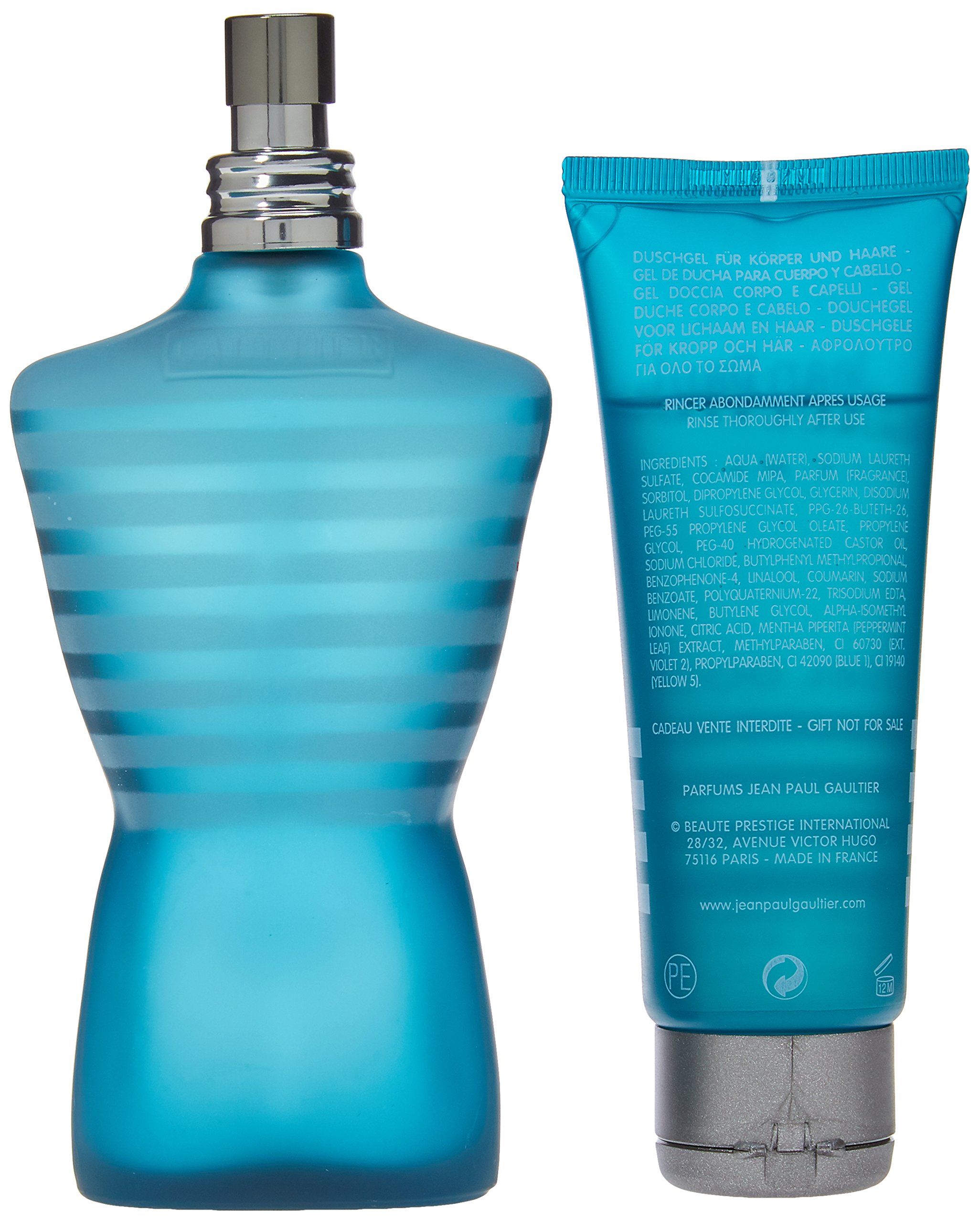 Jean Paul Gaultier Le Male Men's Cologne Gift Set - Eau de Toilette Spray & After Shave Balm - Perfect for Valentine's Day, Anniversary & Birthday Gifts