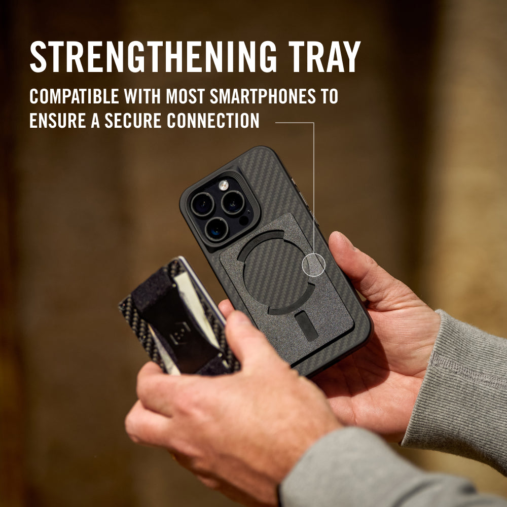 Premium Carbon Fiber 3K MagSafe Daily Driver Kit - Durable Phone Accessories for Commuting, Travel & Work