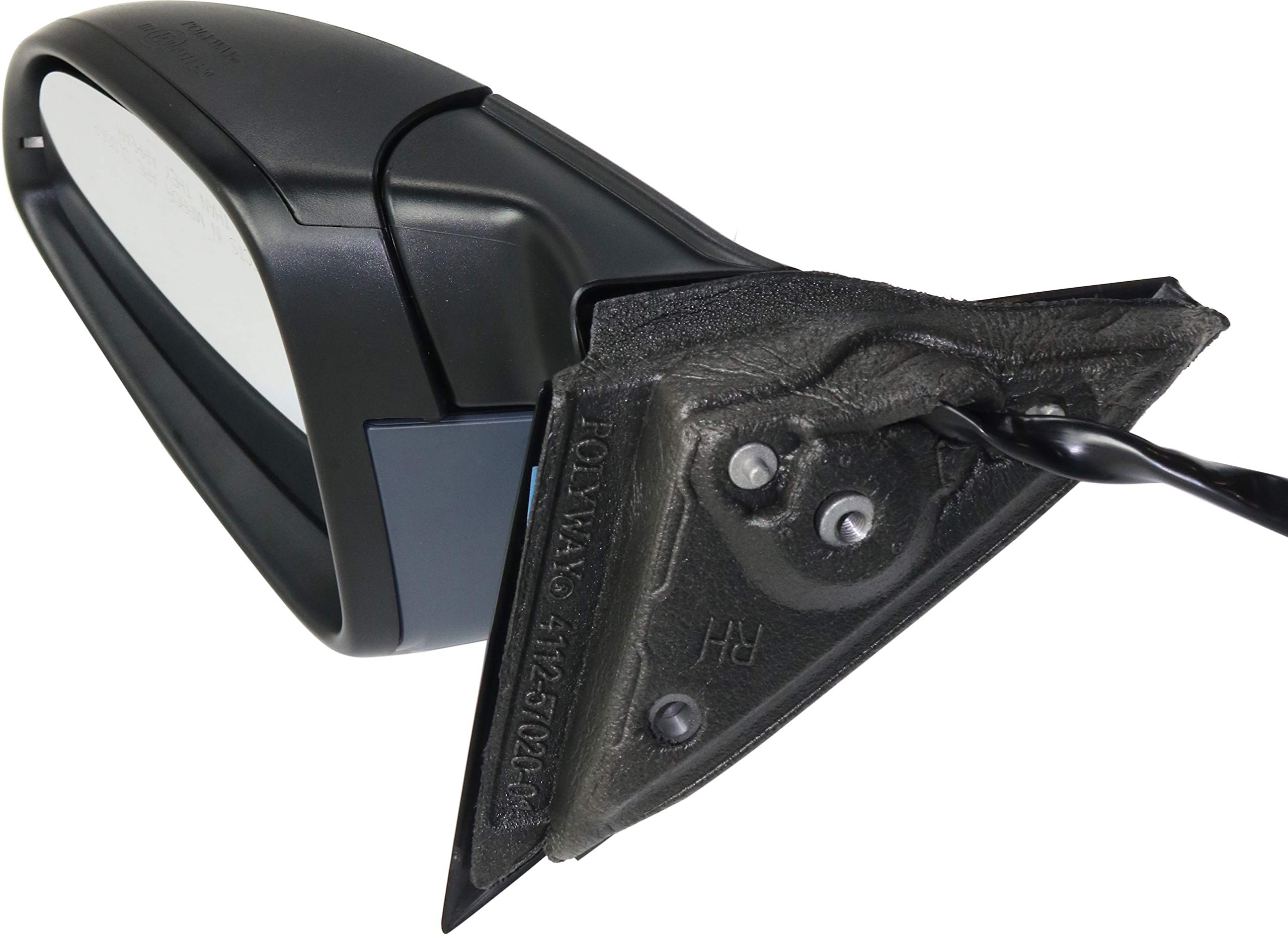 2016-2020 Volkswagen Passat Passenger Side Power Heated Mirror with Signal Light & Memory - Power Fold, Paintable (No Blind Spot Monitor) | Replacement for Damaged Mirrors, Winter Driving Safety Upgrade