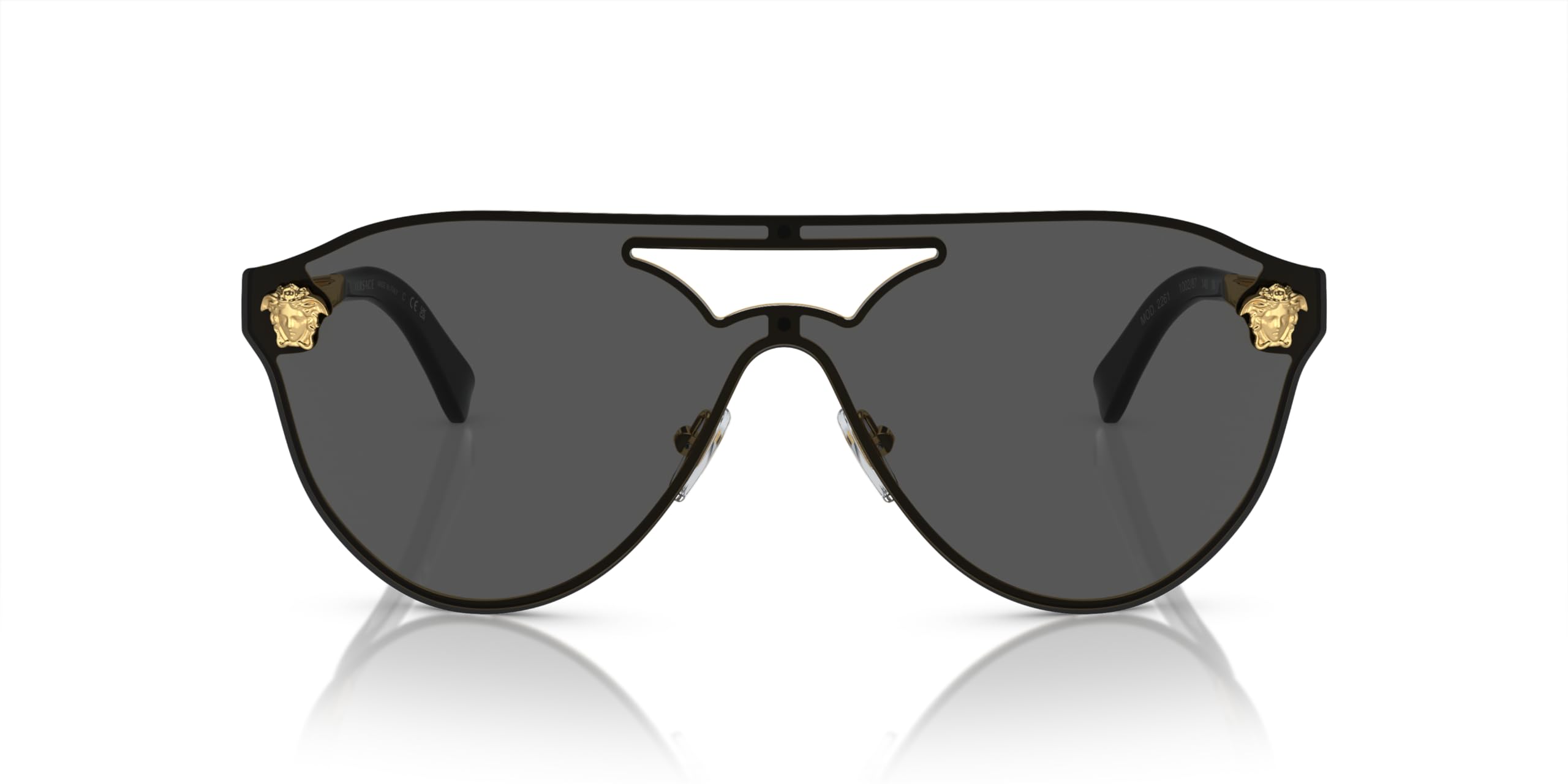 Versace VE2161 Women's Fashion Sunglasses - Metal Frame UV Protection for Outdoor Activities, Beach & Driving