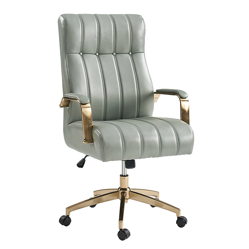 Premium Conelius Leather Ergonomic Executive Office Chair - High Back Adjustable Swivel Chair with Lumbar Support for Home & Office Workspace, Perfect for Long Hours Sitting Comfort