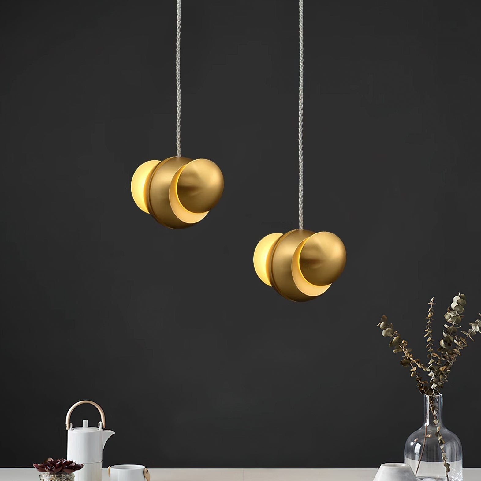 Modern Circular Cluster Pendant Light - 6-Light Chandelier for Dining Room, Kitchen Island & Living Room - Adjustable Hanging Fixture with Clear Glass Shades - Industrial Farmhouse Lighting Decor