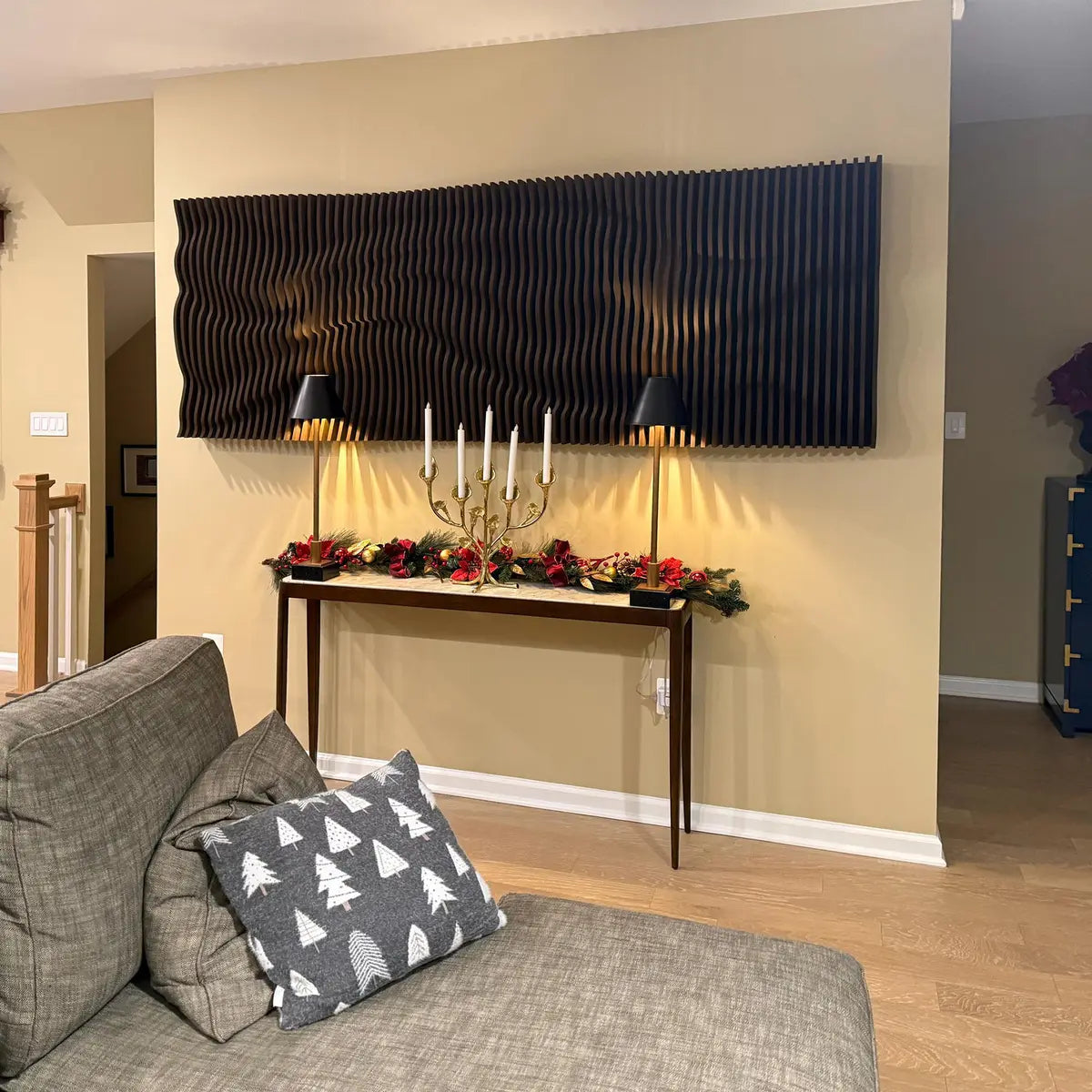Modern Parametric Wall Art Decor - 3D Geometric Wall Sculpture for Living Room, Bedroom & Office - Contemporary Home & Office Décor
