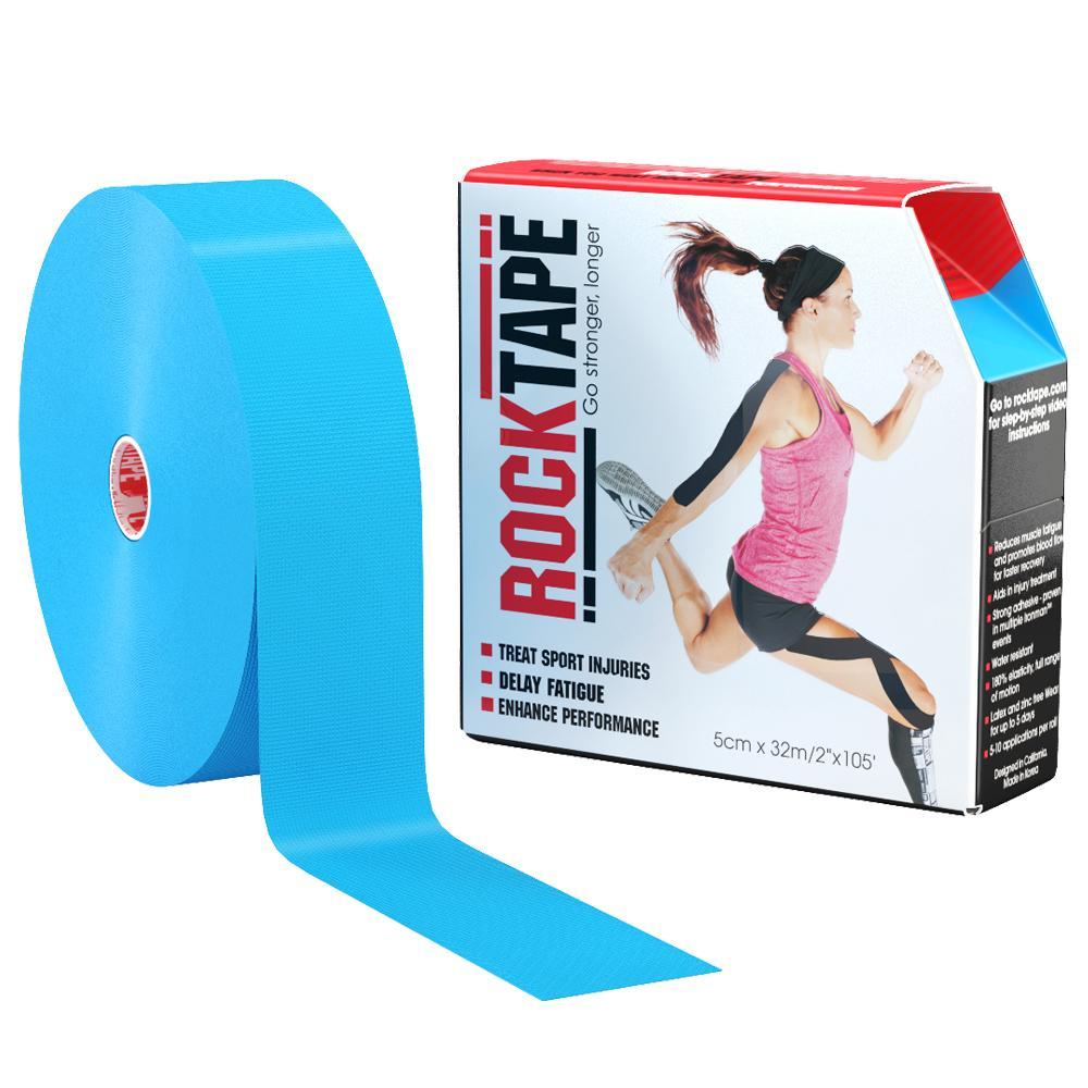 Rocktape Kinesiology Tape 5cm x 32m Roll - Premium Elastic Sports Tape for Pain Relief, Muscle Support & Recovery - Ideal for Athletes, Runners & Physical Therapy