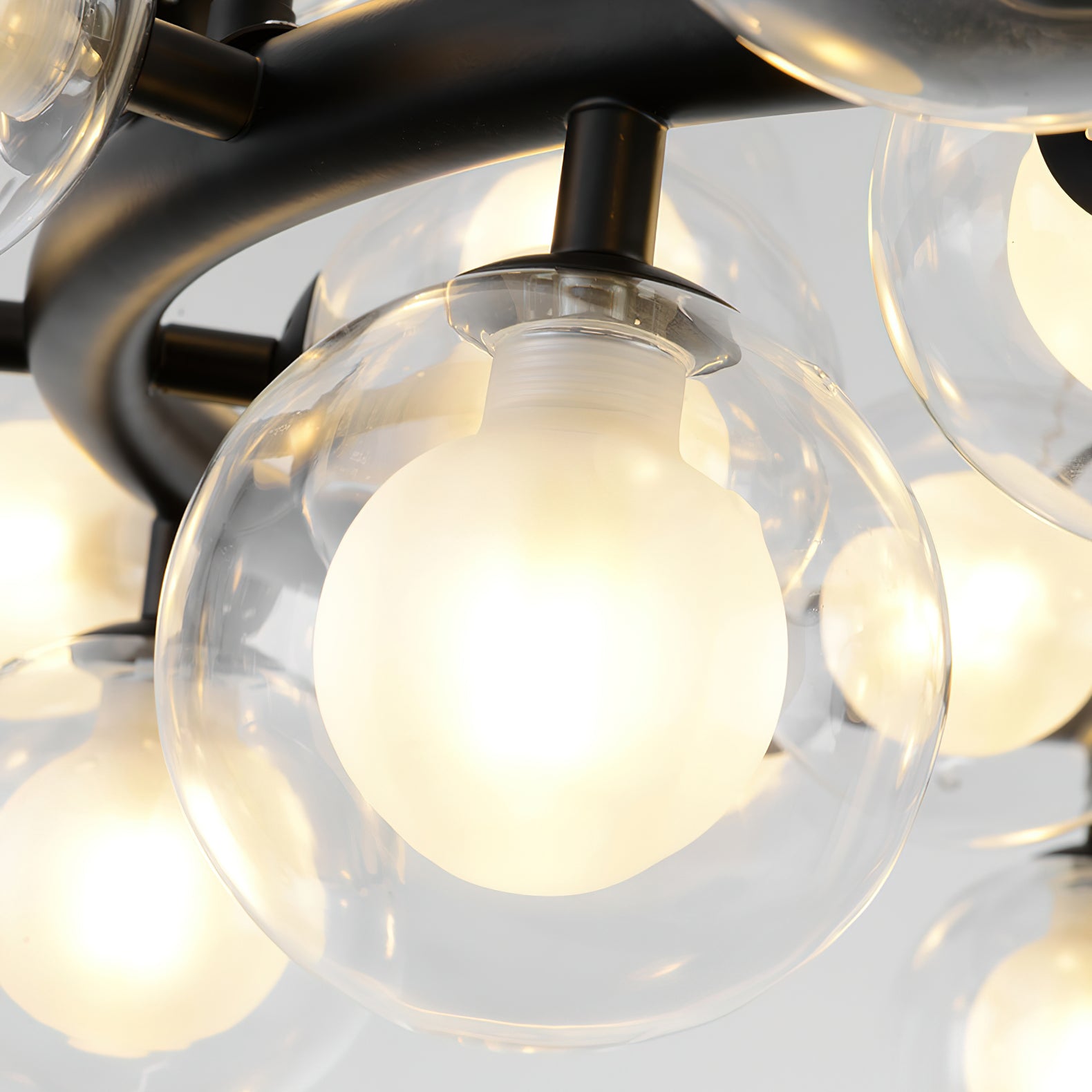 Stylish Bubble Ball Chandelier - Modern Crystal Glass Pendant Light Fixture for Dining Room, Bedroom & Living Room Decor | Perfect for Home, Hotel and Wedding Venue Lighting