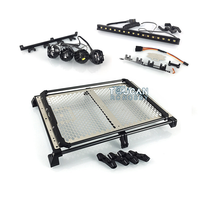 1/6 Scale CAPO SIXER1 RC Crawler Car - High Performance Racing Front & Rear Bumper, Adjustable Air Suspension, Multi-Function Roof Rack & Precision Steering Servo Arm - Perfect for Off-Road Adventures & RC Car Racing Enthusiasts
