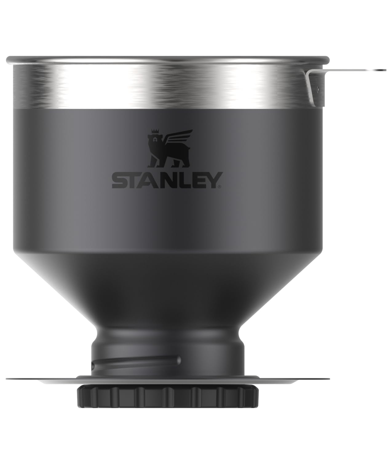 Stanley Perfect Brew Pour Over Coffee Maker - Manual Single Cup Drip Coffee Maker with Reusable Stainless Steel Filter | BPA-Free, Easy to Clean | Ideal for Home, Office & Camping | Charcoal Glow