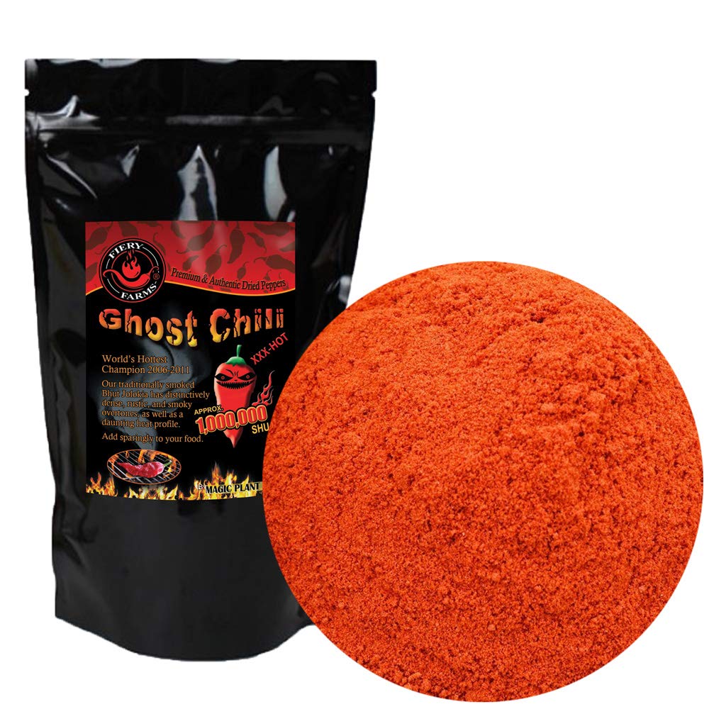 Bhut Jolokia Ghost Pepper Powder - 2oz | Super Hot Chili Spice for Cooking, BBQ, Hot Sauce & Seasoning | Authentic Ground Ghost Pepper for Spicy Food Lovers