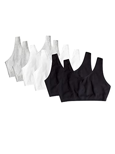 Black/White/Heather Grey/Black/White/Heather Grey 6-pack