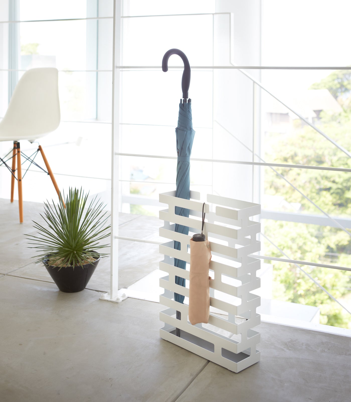 Stylish Steel Umbrella Stand - 2 Modern Designs for Home & Office Entryway Organization | Perfect for Rainy Days & Indoor/Outdoor Use