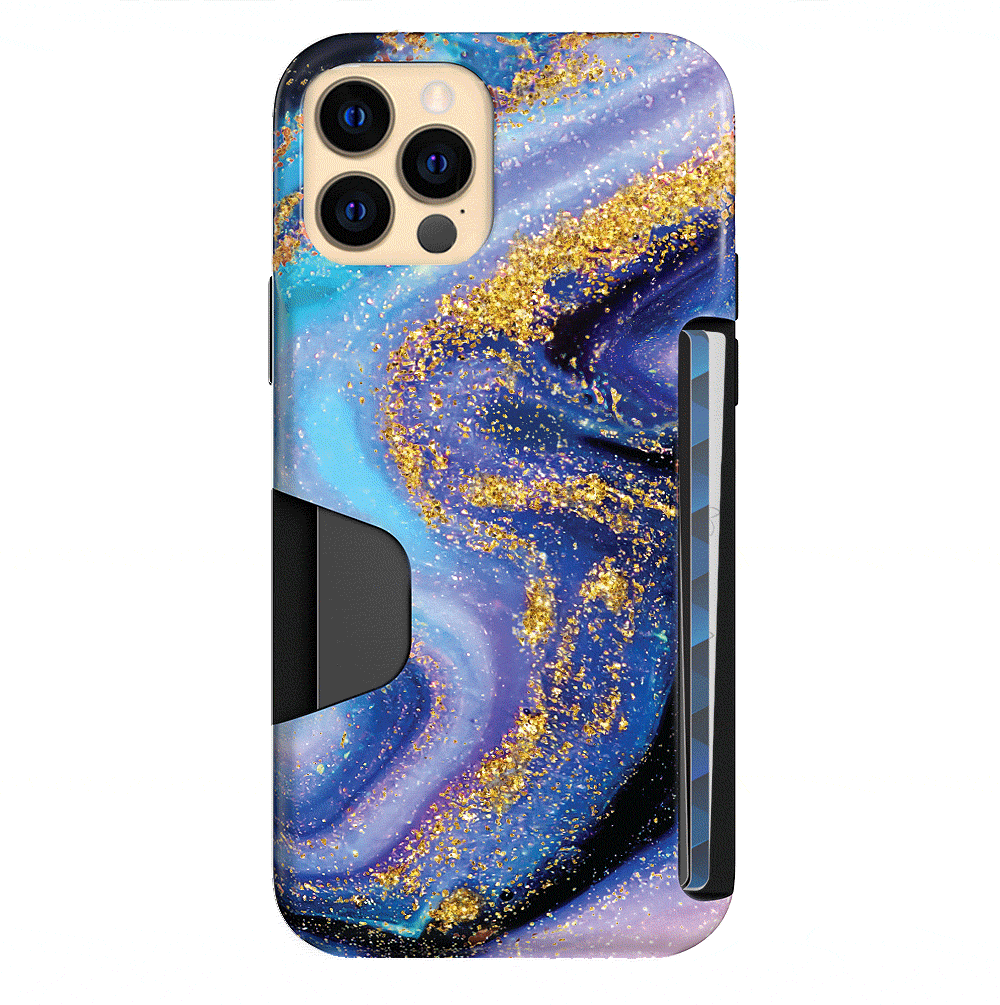 Sparkly Glitter iPhone Wallet Case for Galaxy Series - Perfect for Everyday Use, Travel & Shopping