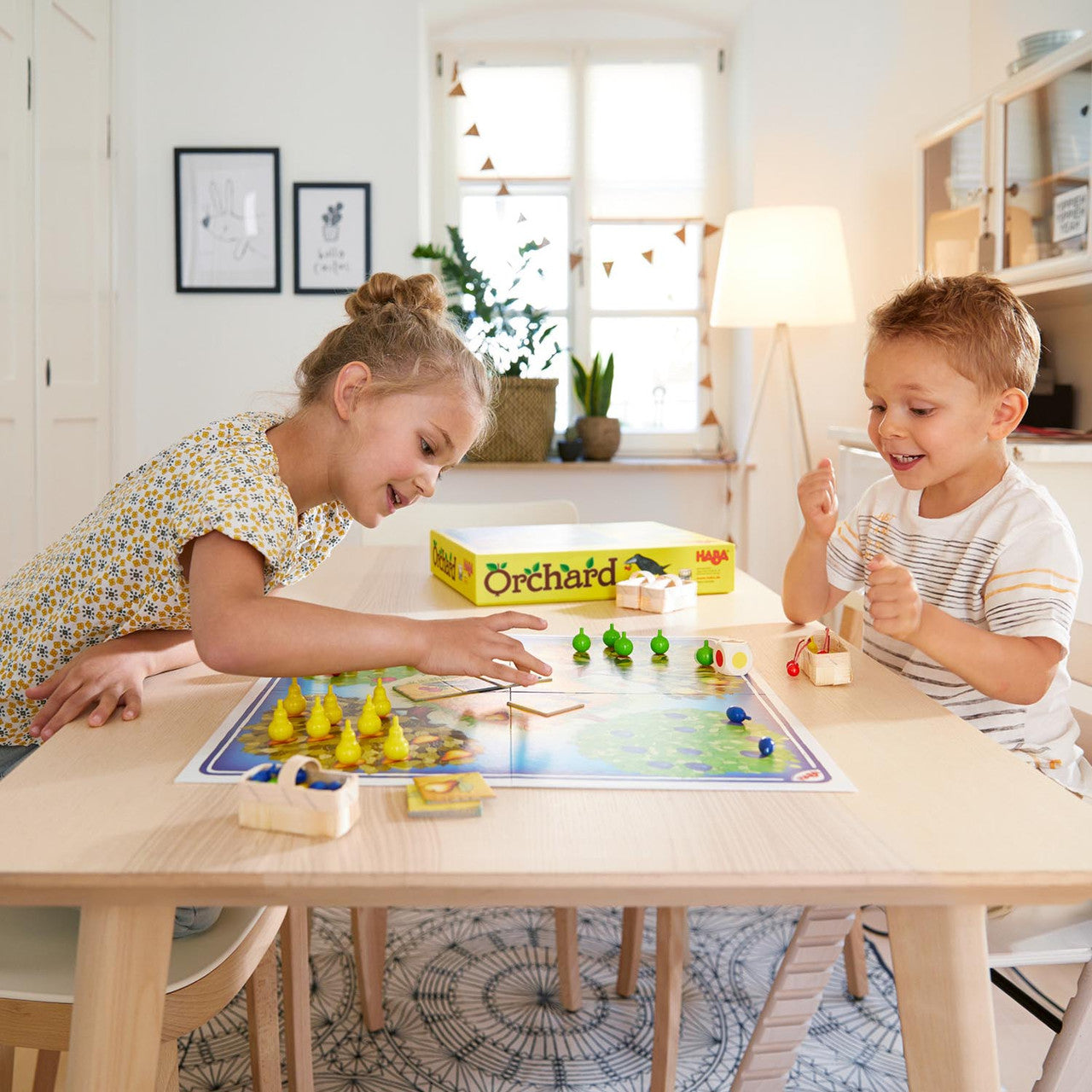 Haba Orchard Cooperative Wooden Board Game for Kids - Fun Educational Family Game for Preschool Learning & Teamwork Skills (Perfect for Classroom, Birthday Parties & Family Game Nights)