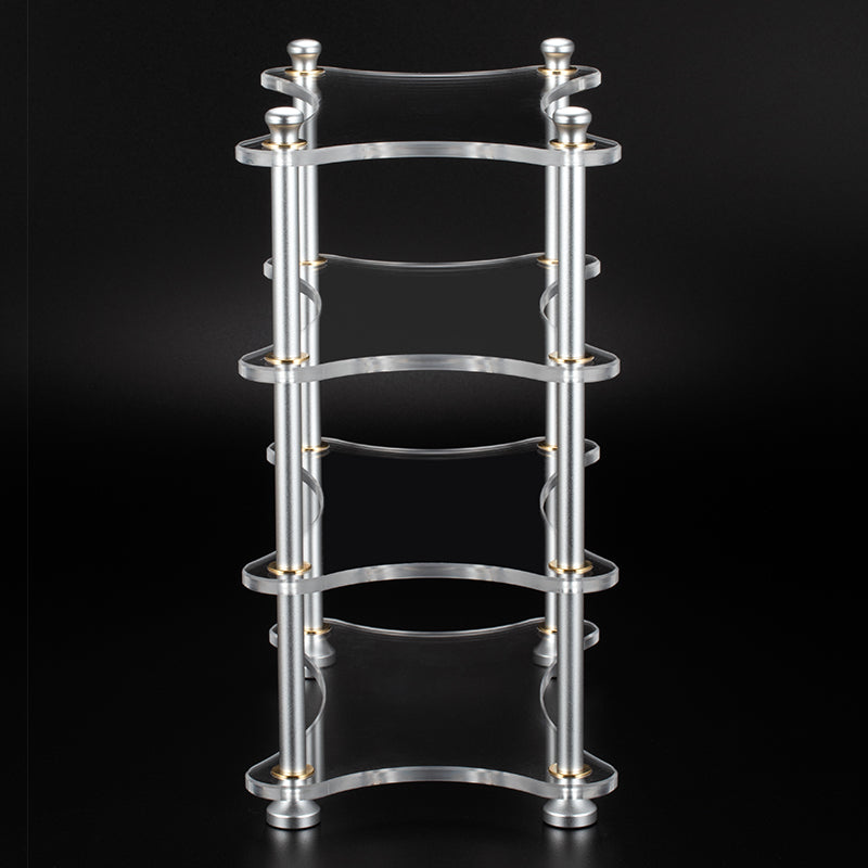 xDuoo X R01 Premium Multilayer Acrylic HiFi Audio Rack - Compact Stand for Small Amps & DACs - Perfect for Home Studio, Office, and Audiophile Setups