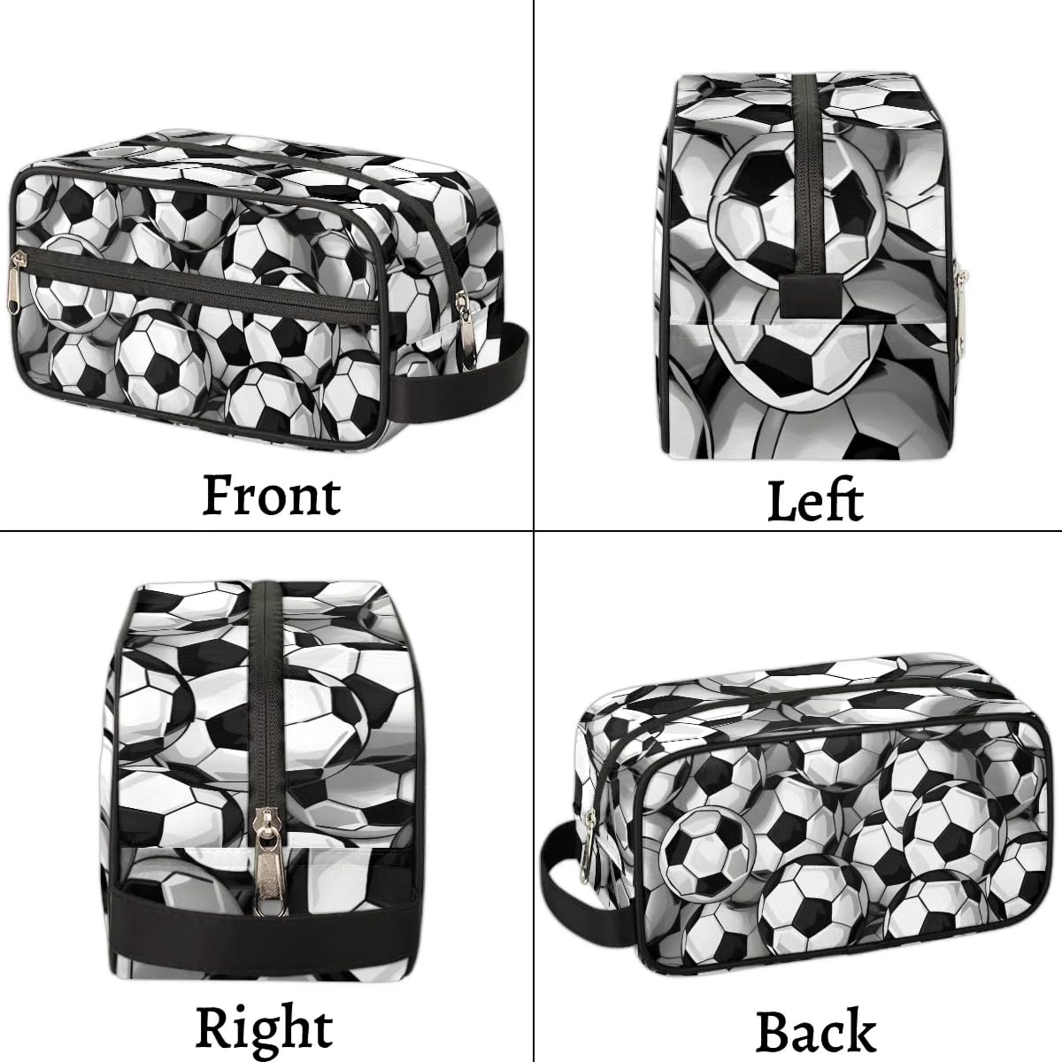**Waterproof Hanging Toiletry Bag for Men & Boys – Soccer Travel Cosmetic & Shave Dopp Kit Organizer – Ideal for Gym, Shower, Bathroom & Carry-On Accessories – Perfect Gift for Travelers**
