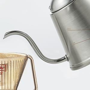 Melitta Aroma Kettle MMK20 1S - Stainless Steel Pour Over Gooseneck Kettle for Precision Coffee Brewing - Perfect for Chemex, V60, and French Press Coffee Makers