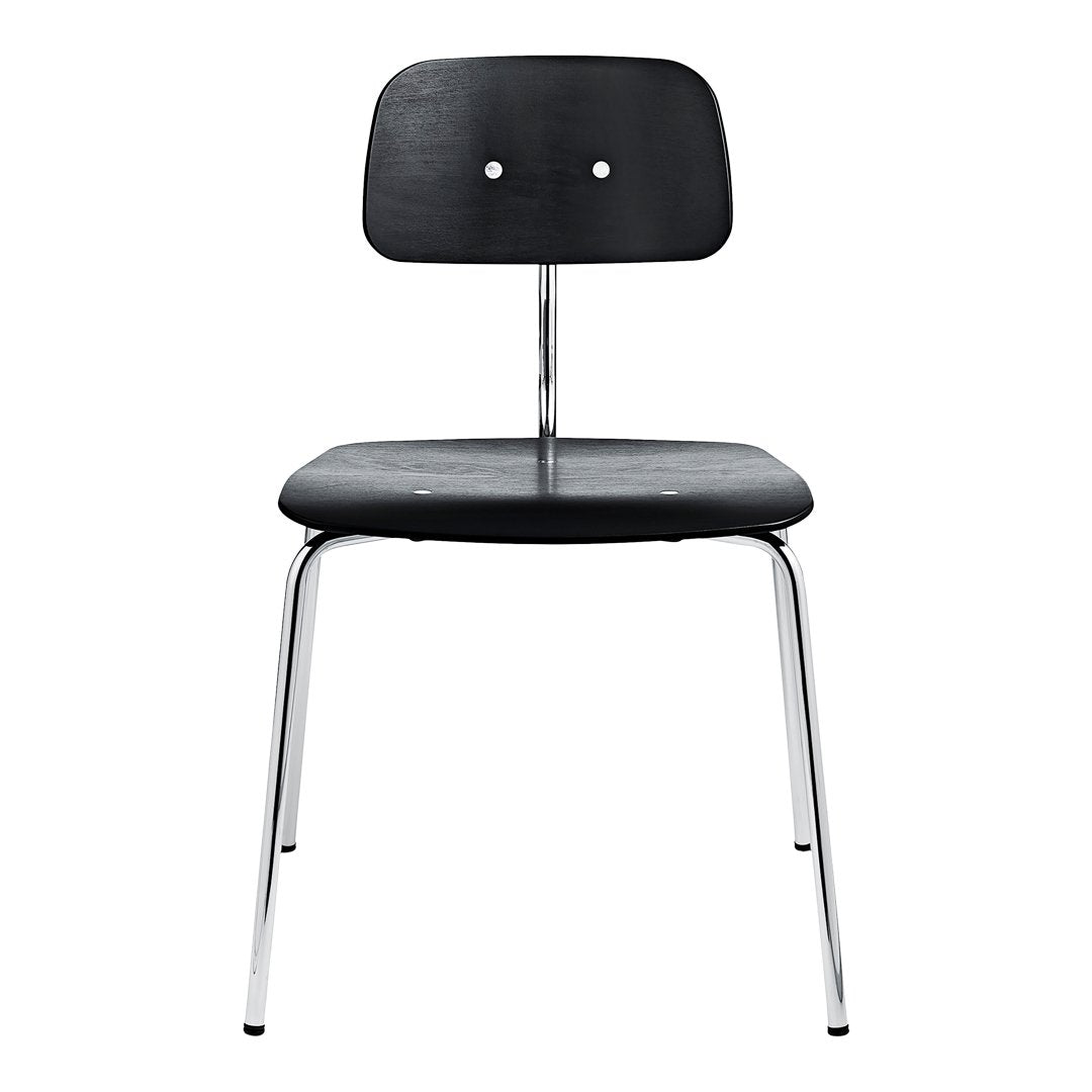 Jorgen Rasmussen Kevi 2060 Upholstered Dining Chair - Modern Fabric Dining Room Chair with Wooden Legs for Home, Restaurant & Office Use