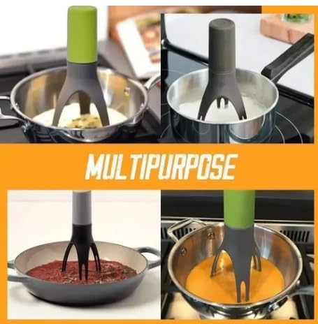Automatic Pot Stirrer & Bread Whisk - Electric Kitchen Mixer with Timer, Portable Handheld Blender for Cooking, Baking, Dough Mixing - Perfect for Homemade Bread, Soups, Sauces, and Cake Batter