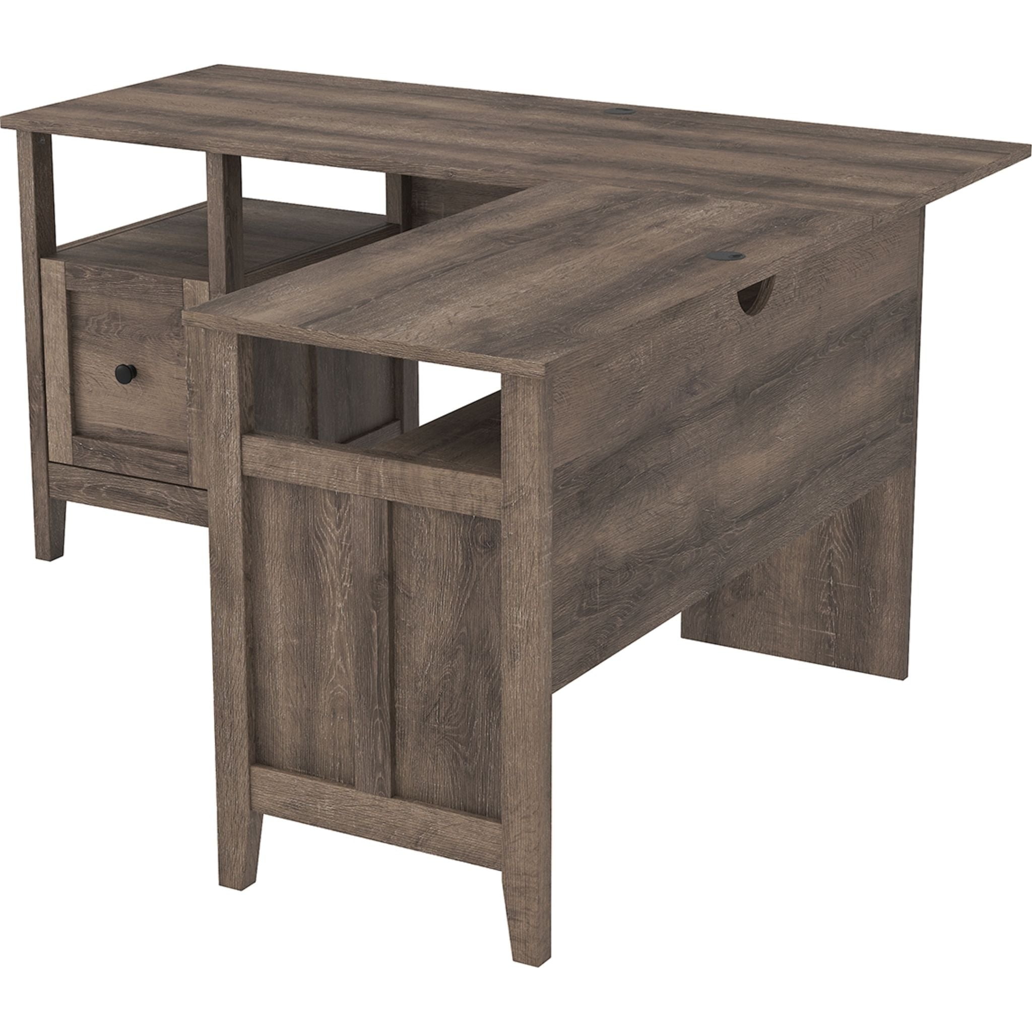 Arlenbry 2 Piece Modern Office Desk Set in Gray - Perfect for Home Office, Study Room & Small Workspace