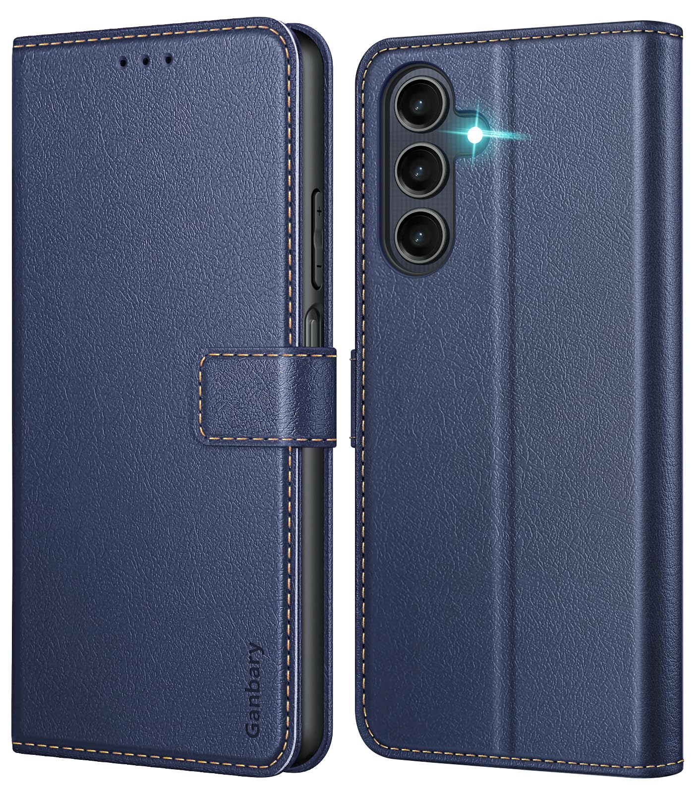 Premium PU Leather Flip Wallet Case for Samsung Galaxy A25 5G - Protective Cover with Card Slots & Stand Function (Blue) | Perfect for Work, Travel & Daily Use