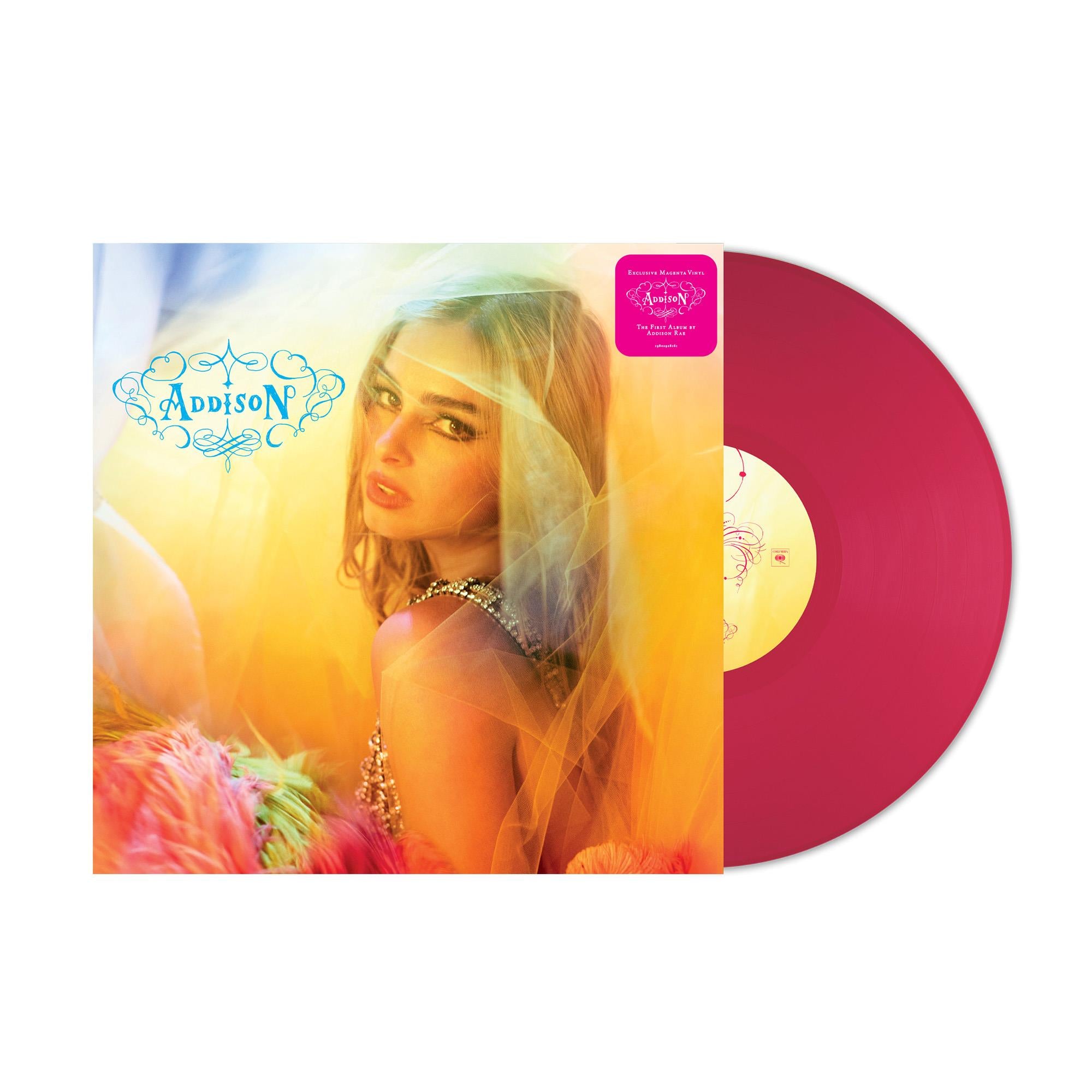 Addison JB Hi Fi Exclusive Opaque Magenta Vinyl LP Record - Perfect for Collectors & Music Lovers, Great for Home Listening & Gifts