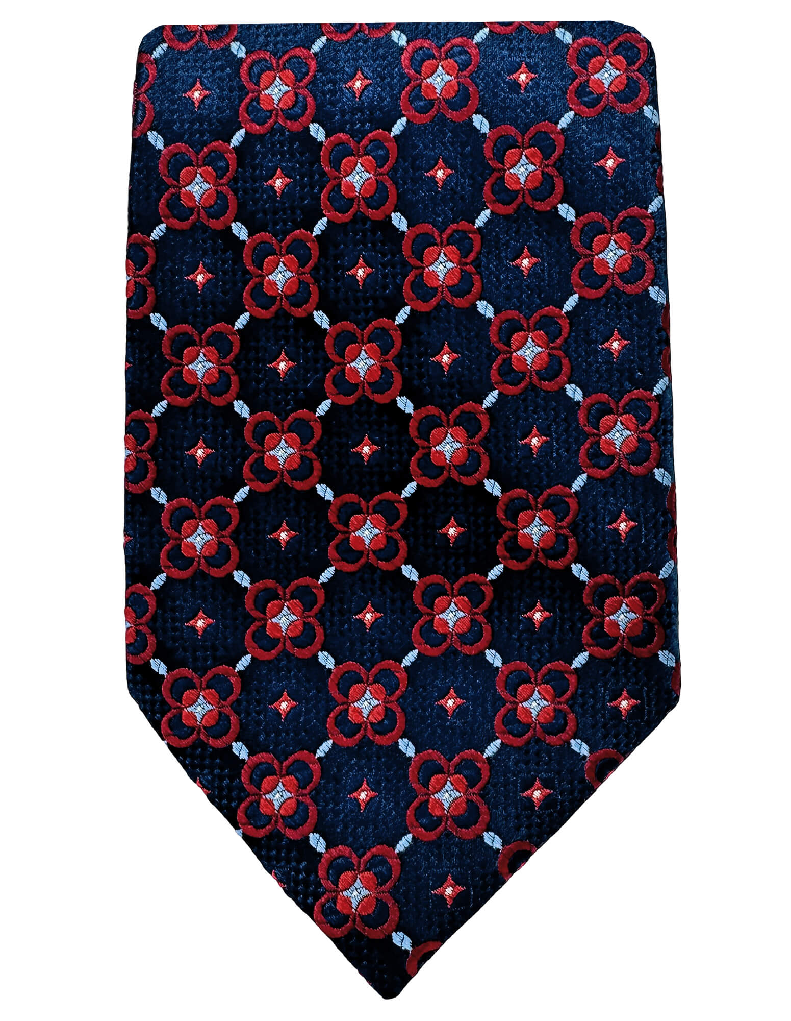 DÉCLIC Noah Patterned Tie for Men - Stylish Red Necktie for Business, Weddings & Formal Events