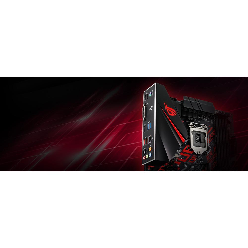 ASUS ROG STRIX B360-H Gaming Motherboard - LGA1151 Socket, Intel B360 Chipset, ATX Form Factor - Perfect for PC Gaming & Streaming Builds