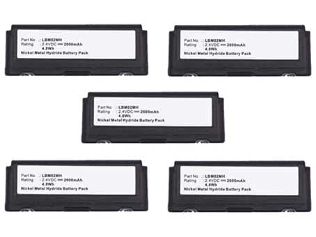 Synergy Digital Rechargeable Ni-MH 2.4V 2000mAh High Capacity Remote Control Batteries - 5 Pack (Compatible with Autec LBM02MH & Similar Remotes) - Perfect for Home Theater Systems, Smart TVs & AV Equipment