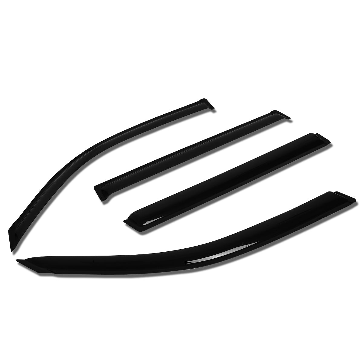 08-18 Toyota Land Cruiser Wind Deflectors - Smoked Acrylic Window Visors & Rain Guards (Pair) - Perfect for Off-Roading, Rain Protection and Enhanced Style