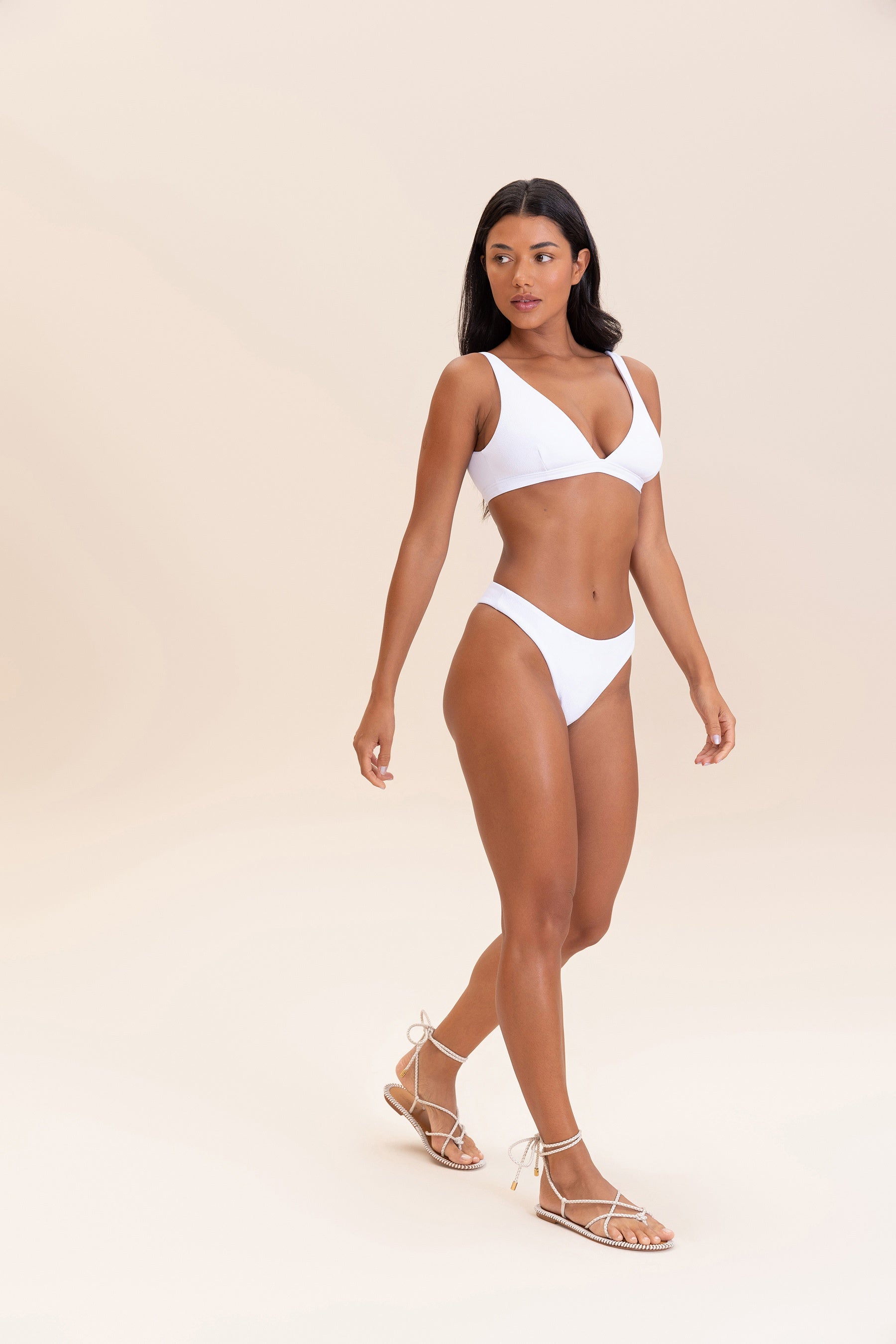 Sexy Wavy Bikini Thong Swimwear - High Waisted Cheeky Bottoms for Women - Perfect for Beach, Pool Party & Summer Vacation