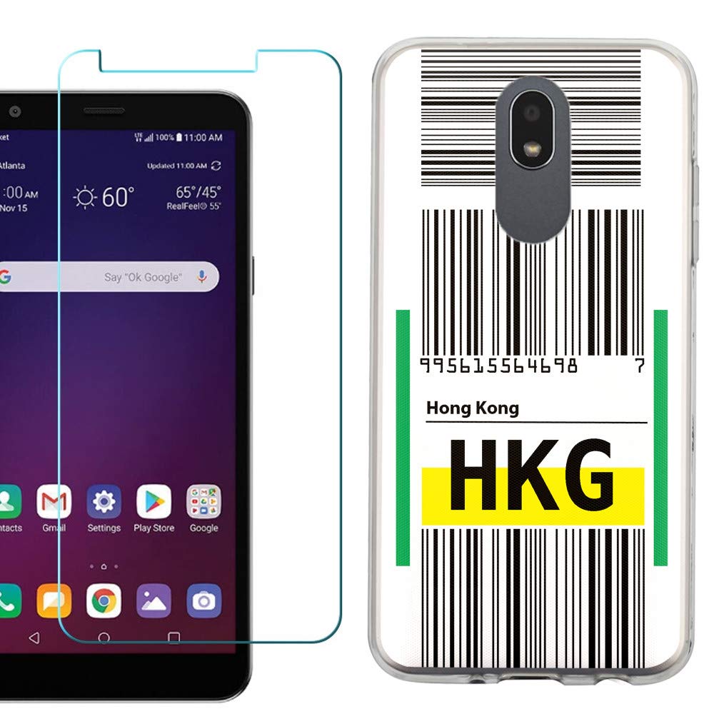 LG Journey LTE Case - Slim TPU Protective Cover with Tempered Glass | Travel & Commute