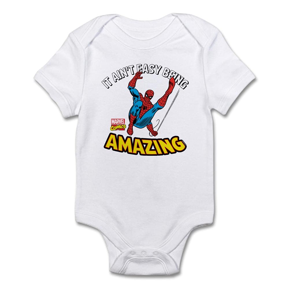 Spider-Man Amazing Baby Bodysuit - Superhero Costume for Infants & Toddlers - Perfect for Halloween, Cosplay, and Birthday Parties