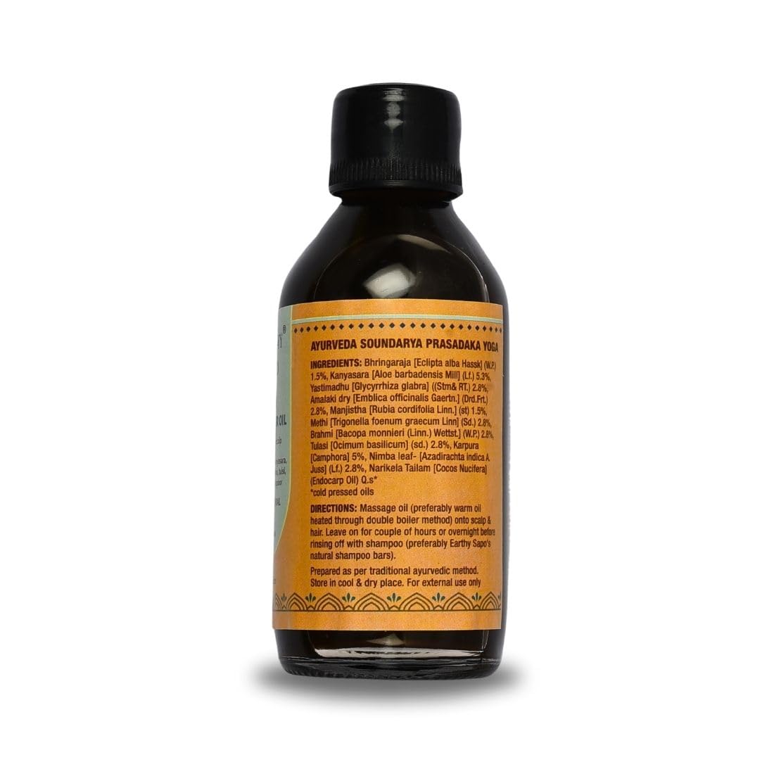 Earthy Sapo Handmade Anti-Itch Ayurvedic Hair Oil with Camphor & Neem - 100ml | Natural Scalp Treatment for Dandruff, Dryness & Hair Growth | Perfect for Daily Hair Care & Relaxing Scalp Massage