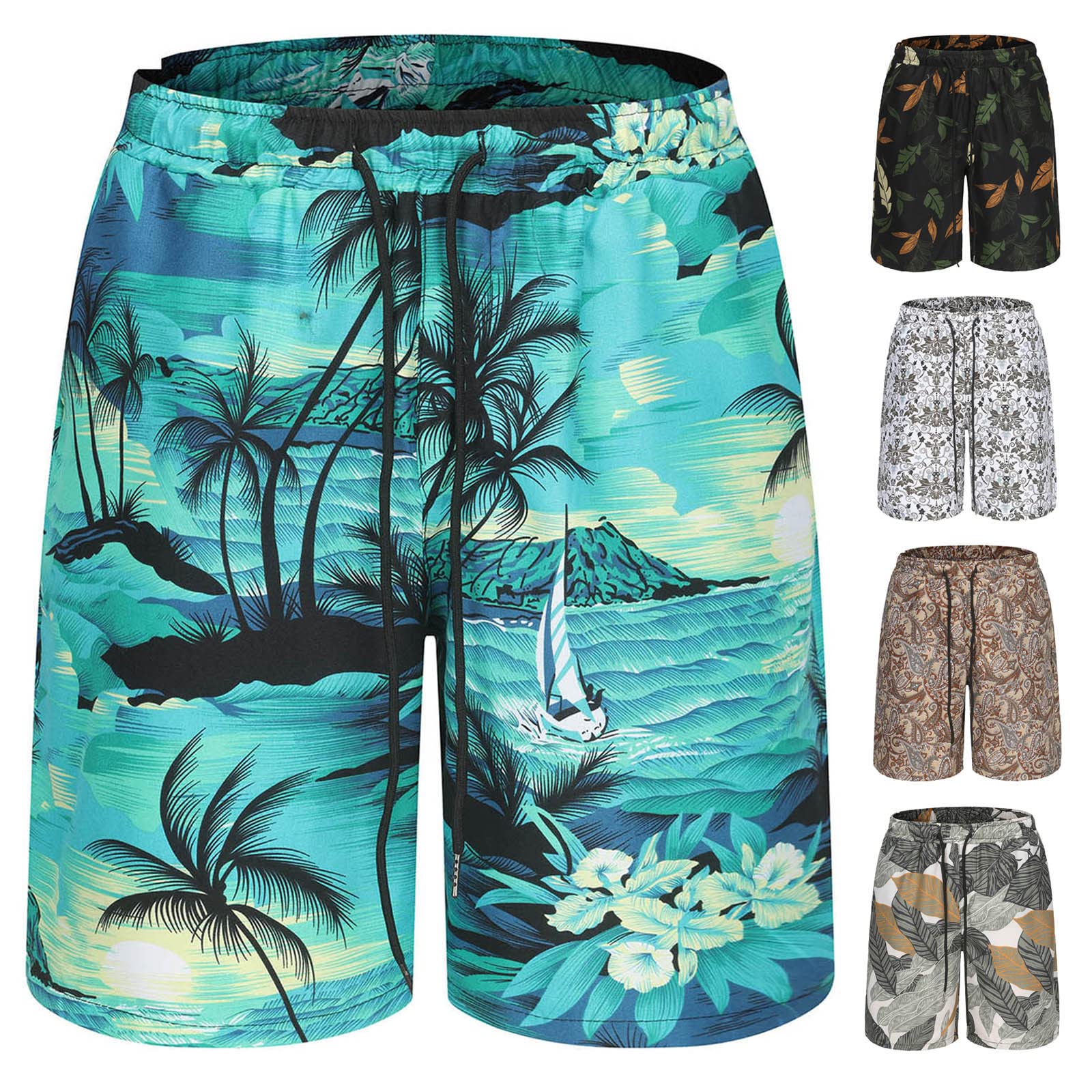 **Men's Athletic Gym Shorts - Elastic Waist 3D Printed Fitness Shorts | Quick Dry, Breathable & Oversized for Running, Bodybuilding & Casual Wear**