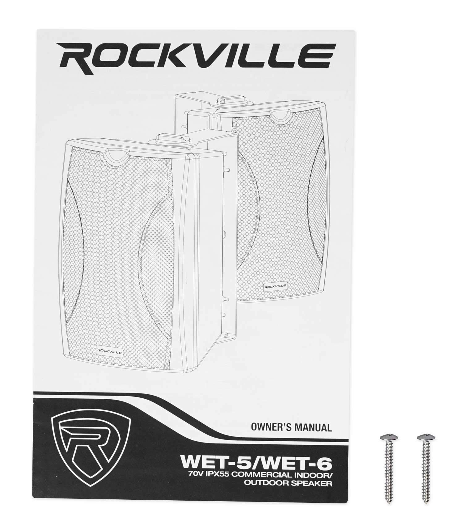 Rockville 2 WET-5W 70V 5.25
